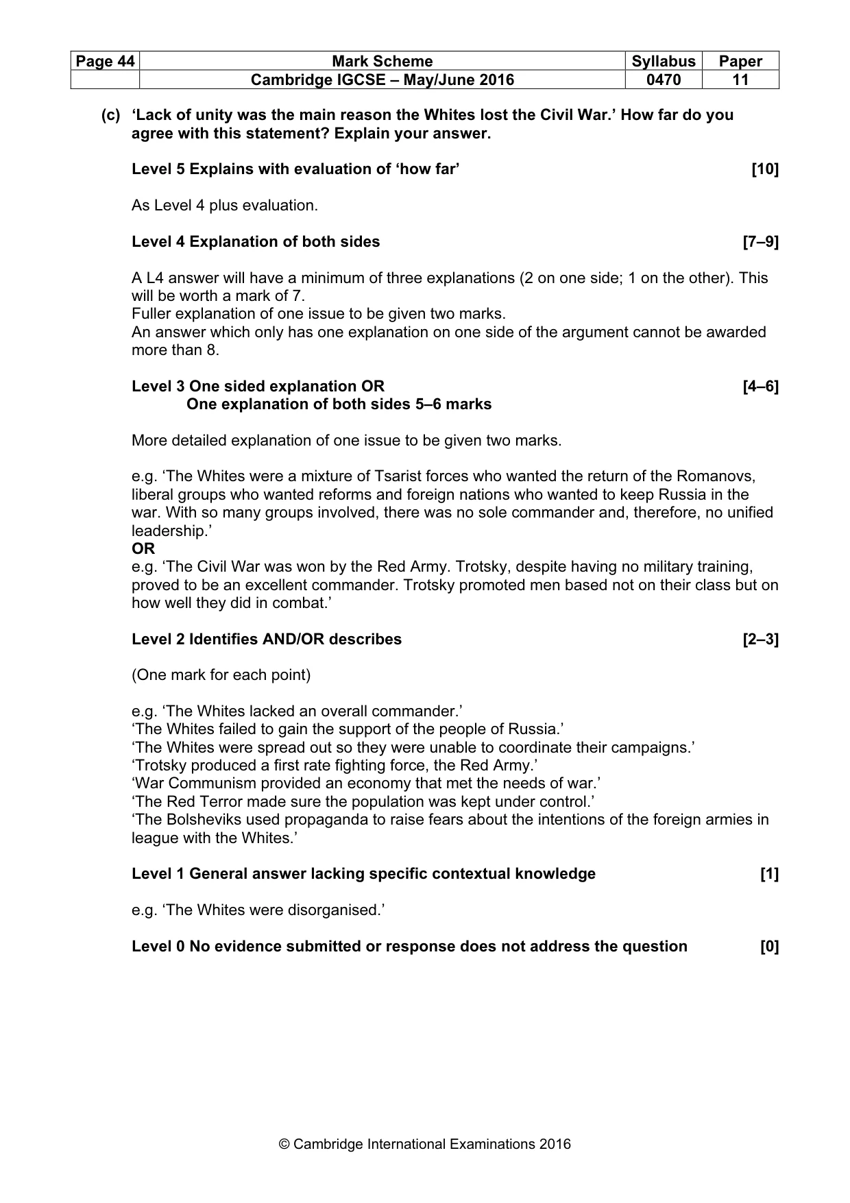 Mark scheme, page 44 of 68