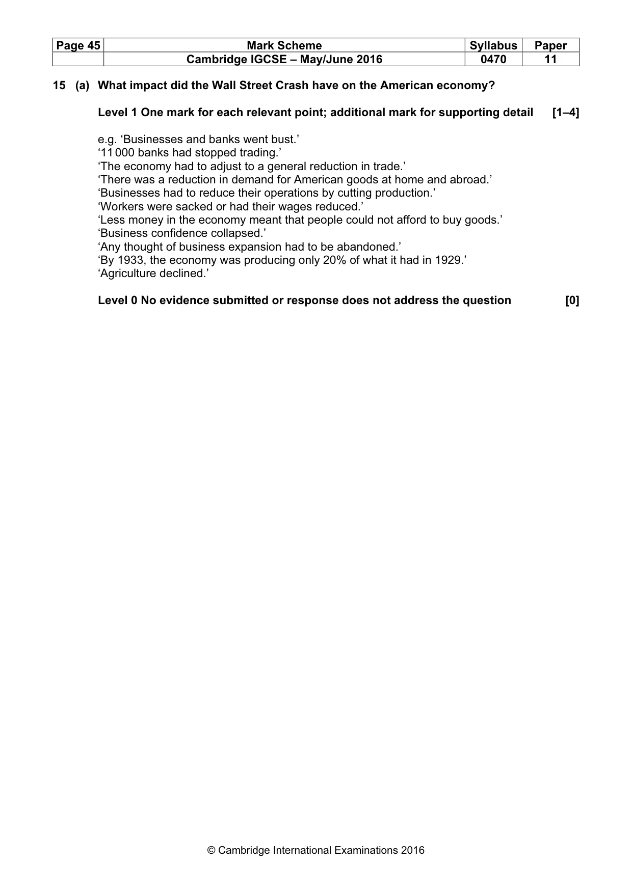 Mark scheme, page 45 of 68