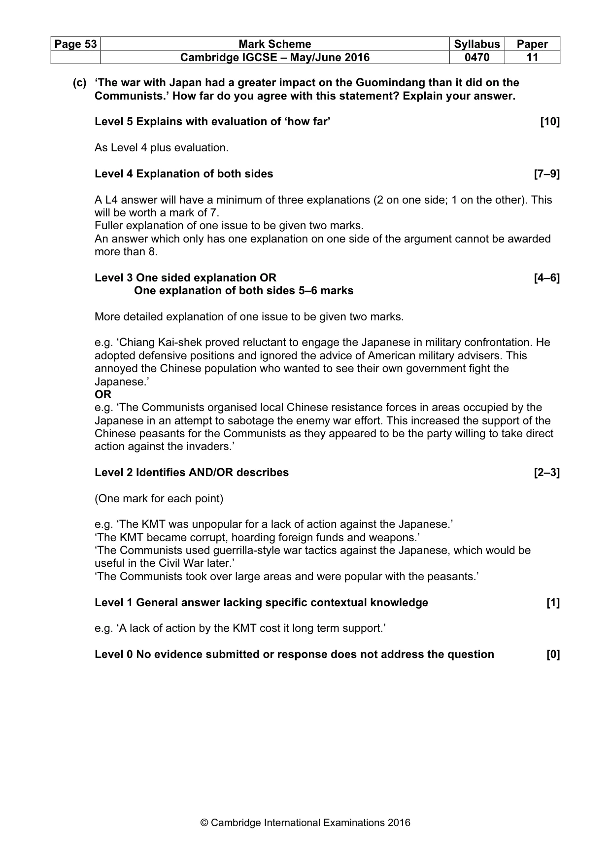 Mark scheme, page 53 of 68