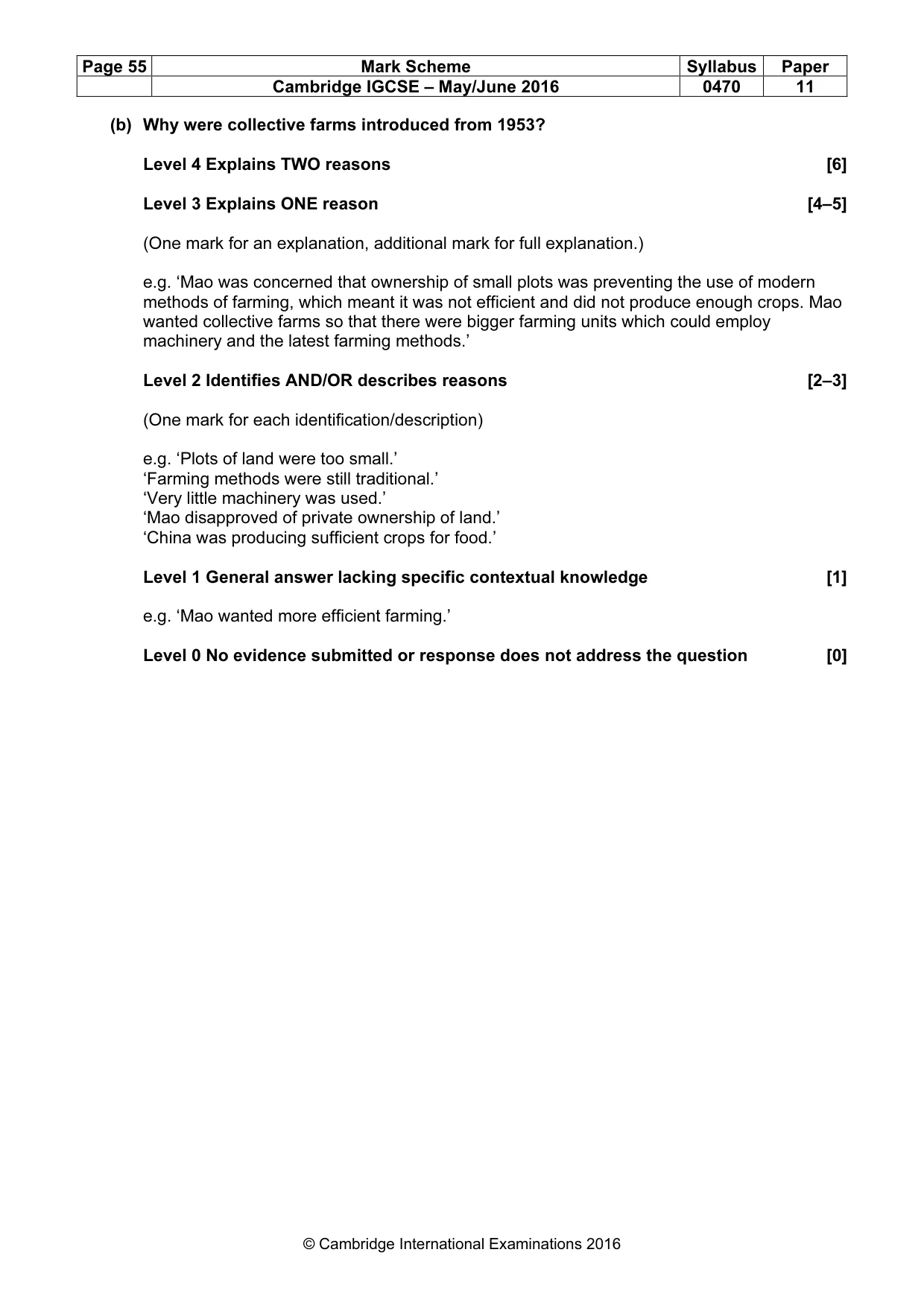 Mark scheme, page 55 of 68