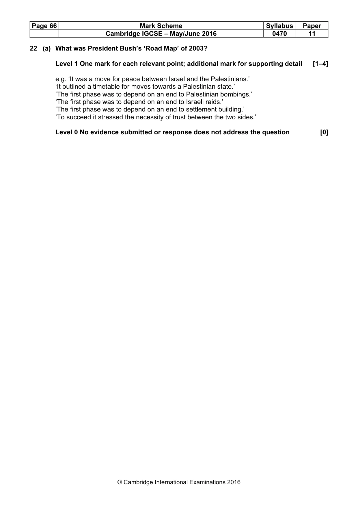 Mark scheme, page 66 of 68