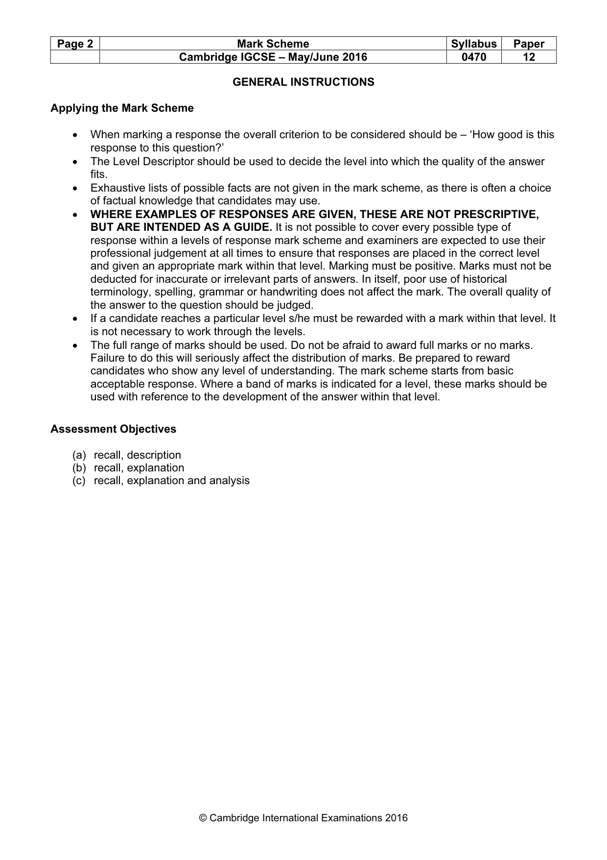 Mark scheme, page 2 of 71