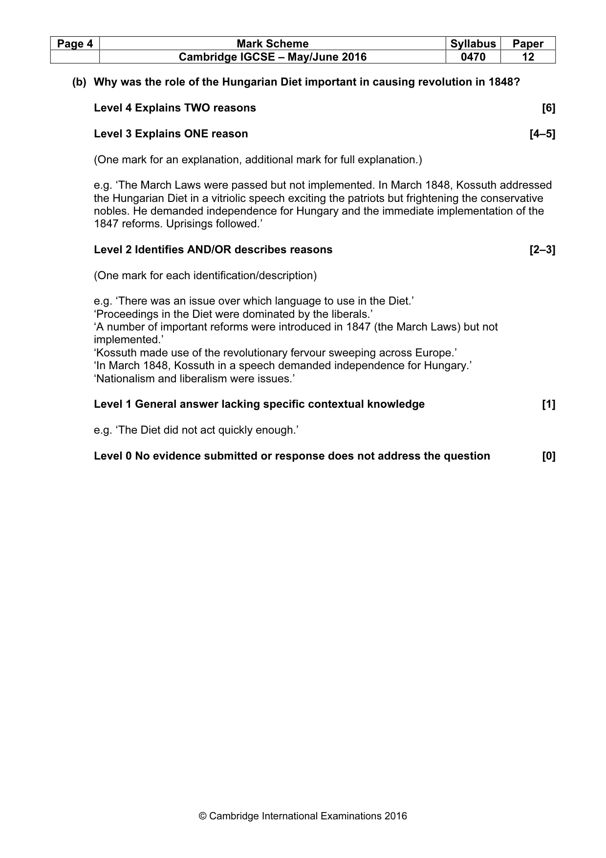 Mark scheme, page 4 of 71