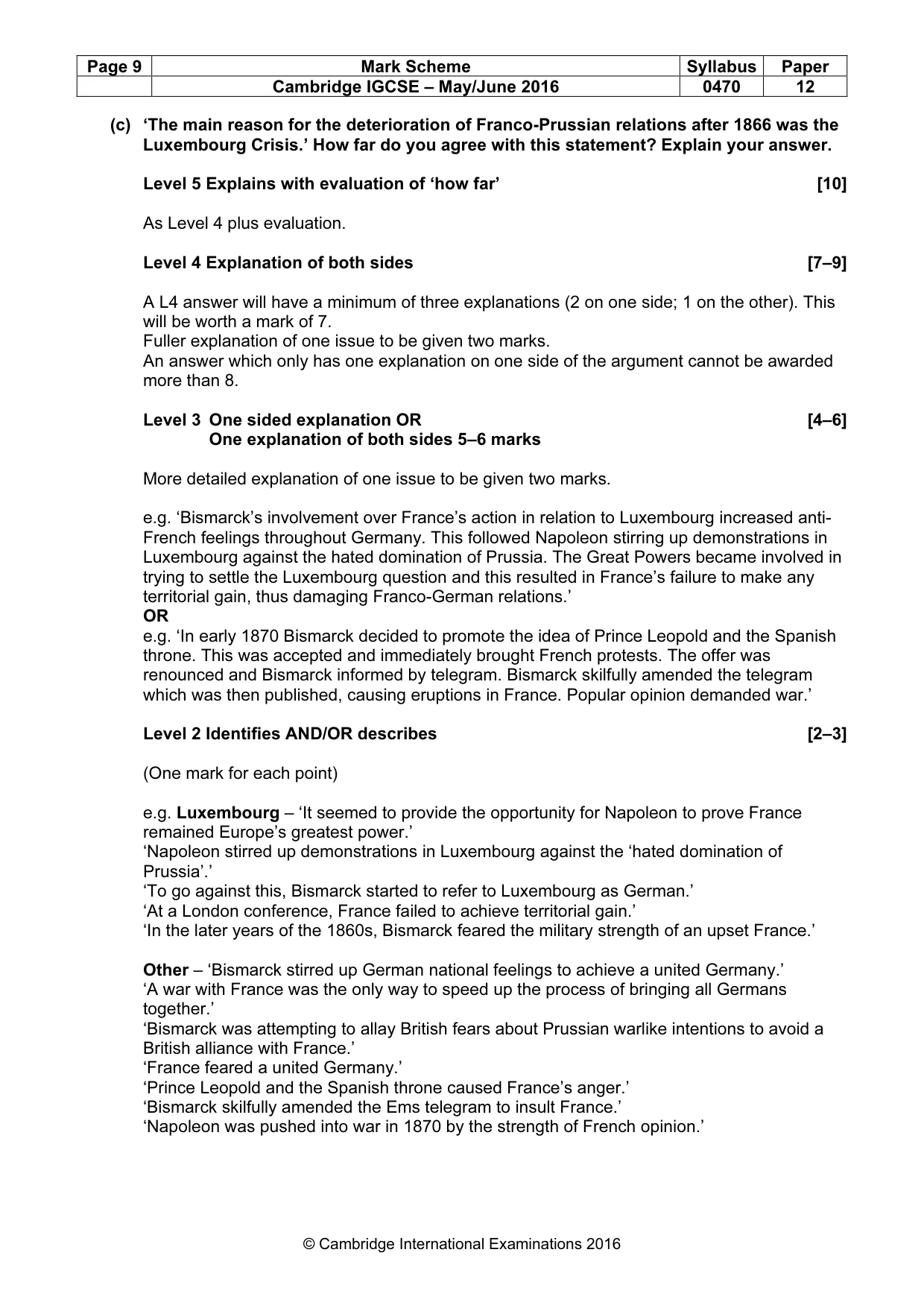 Mark scheme, page 9 of 71