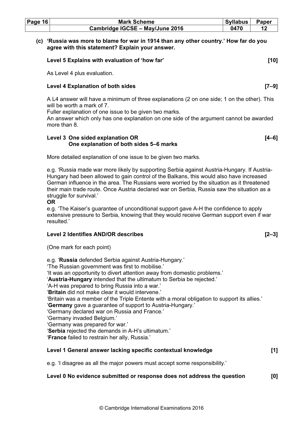 Mark scheme, page 16 of 71