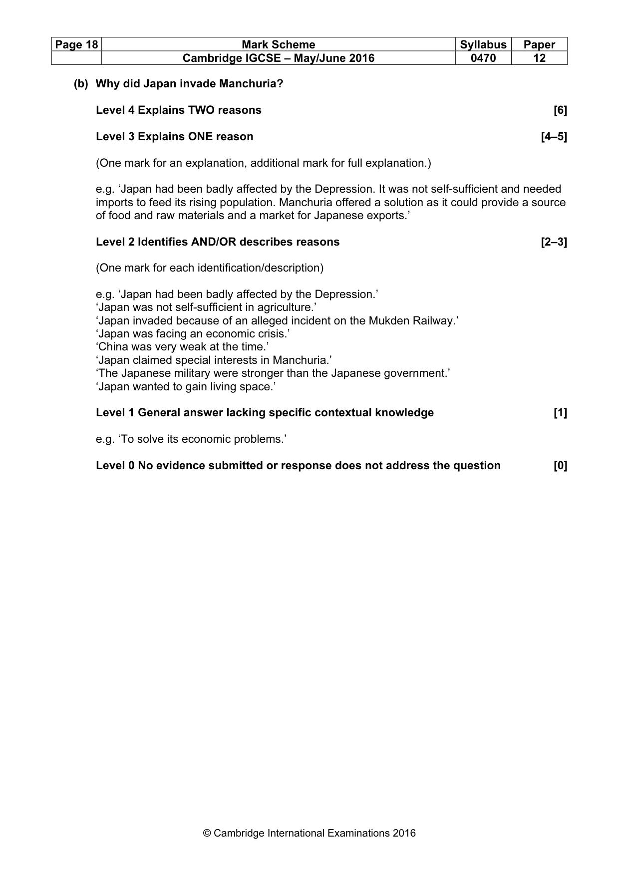 Mark scheme, page 18 of 71