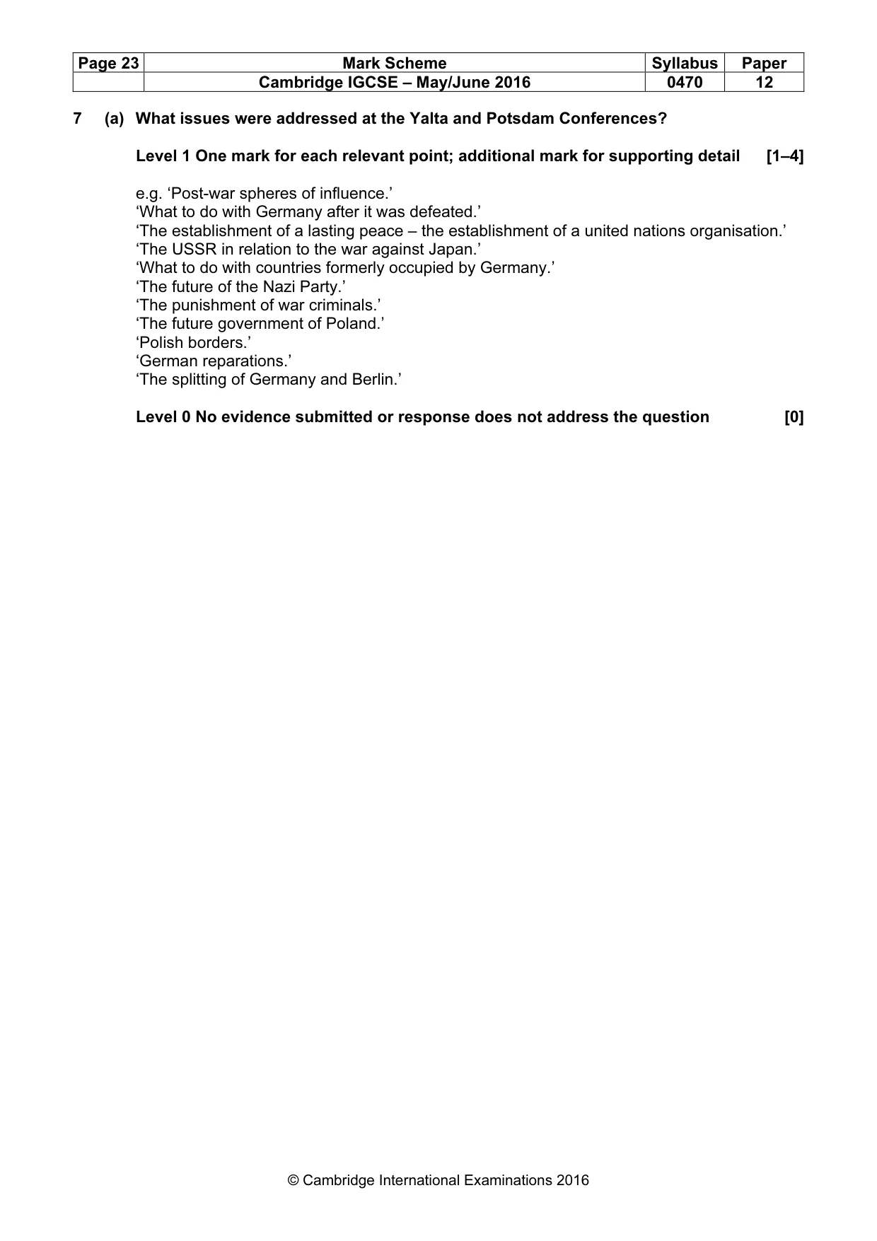 Mark scheme, page 23 of 71