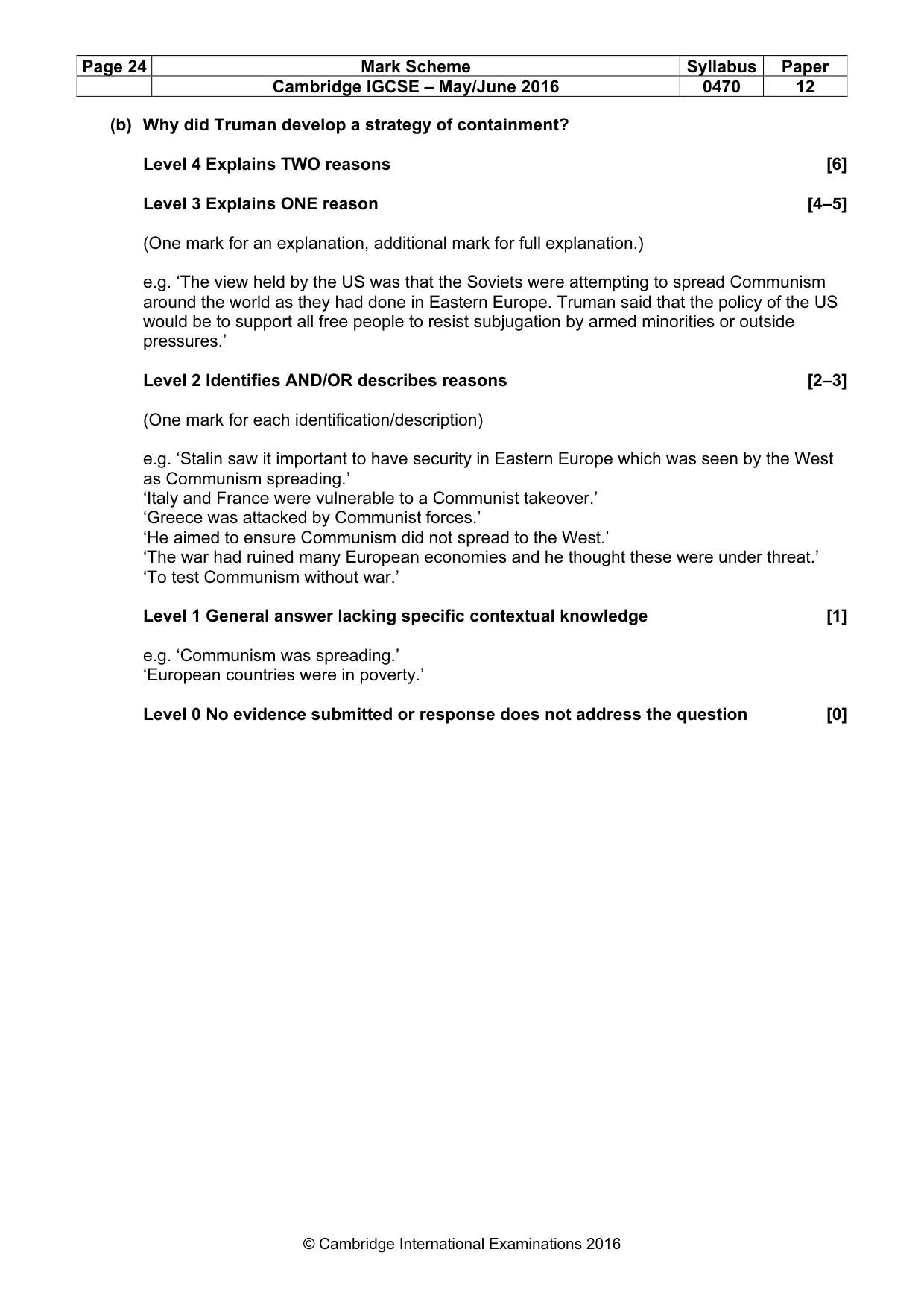 Mark scheme, page 24 of 71