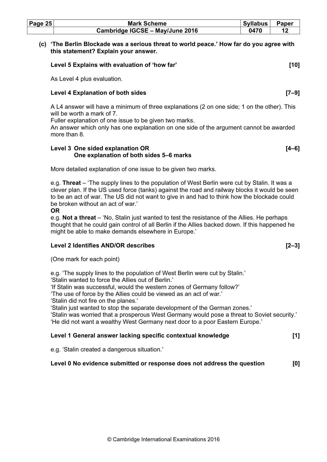 Mark scheme, page 25 of 71