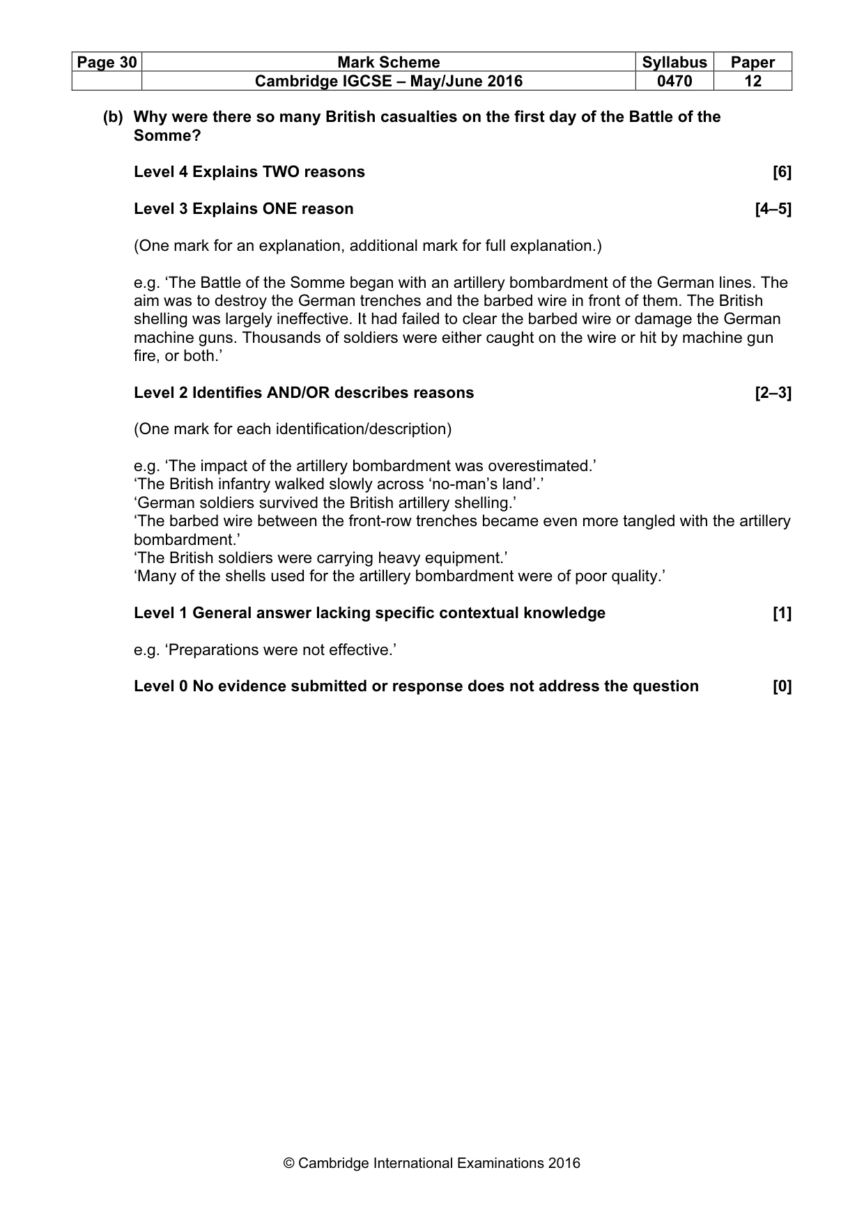 Mark scheme, page 30 of 71