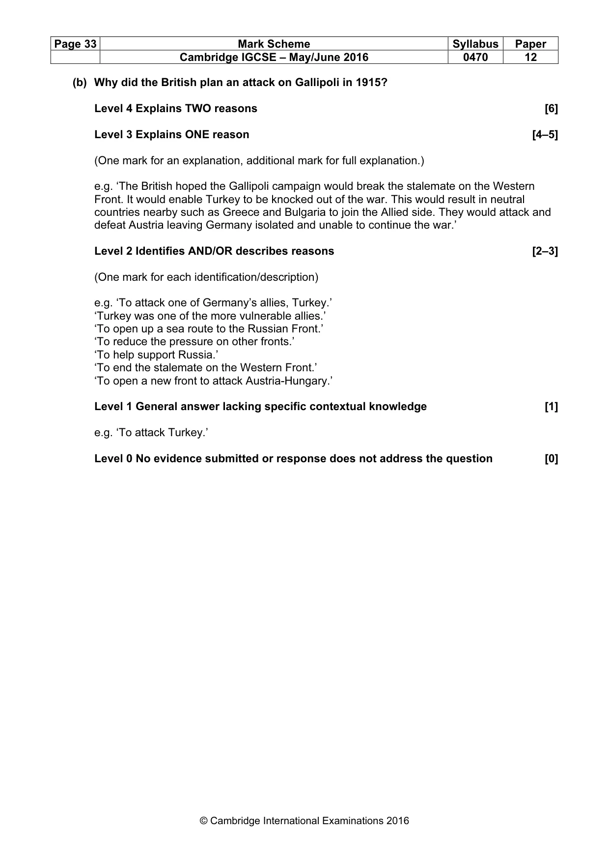 Mark scheme, page 33 of 71
