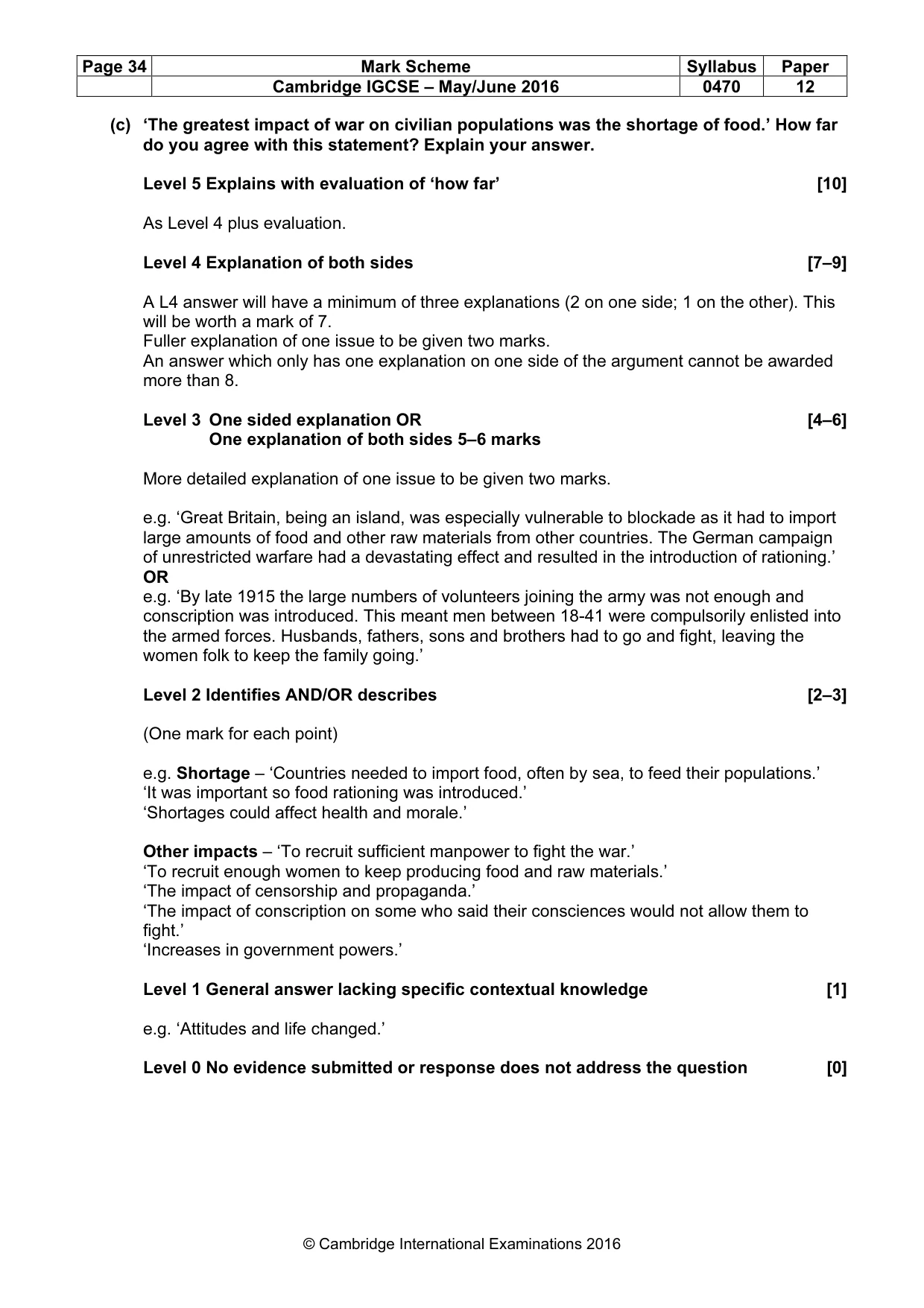 Mark scheme, page 34 of 71