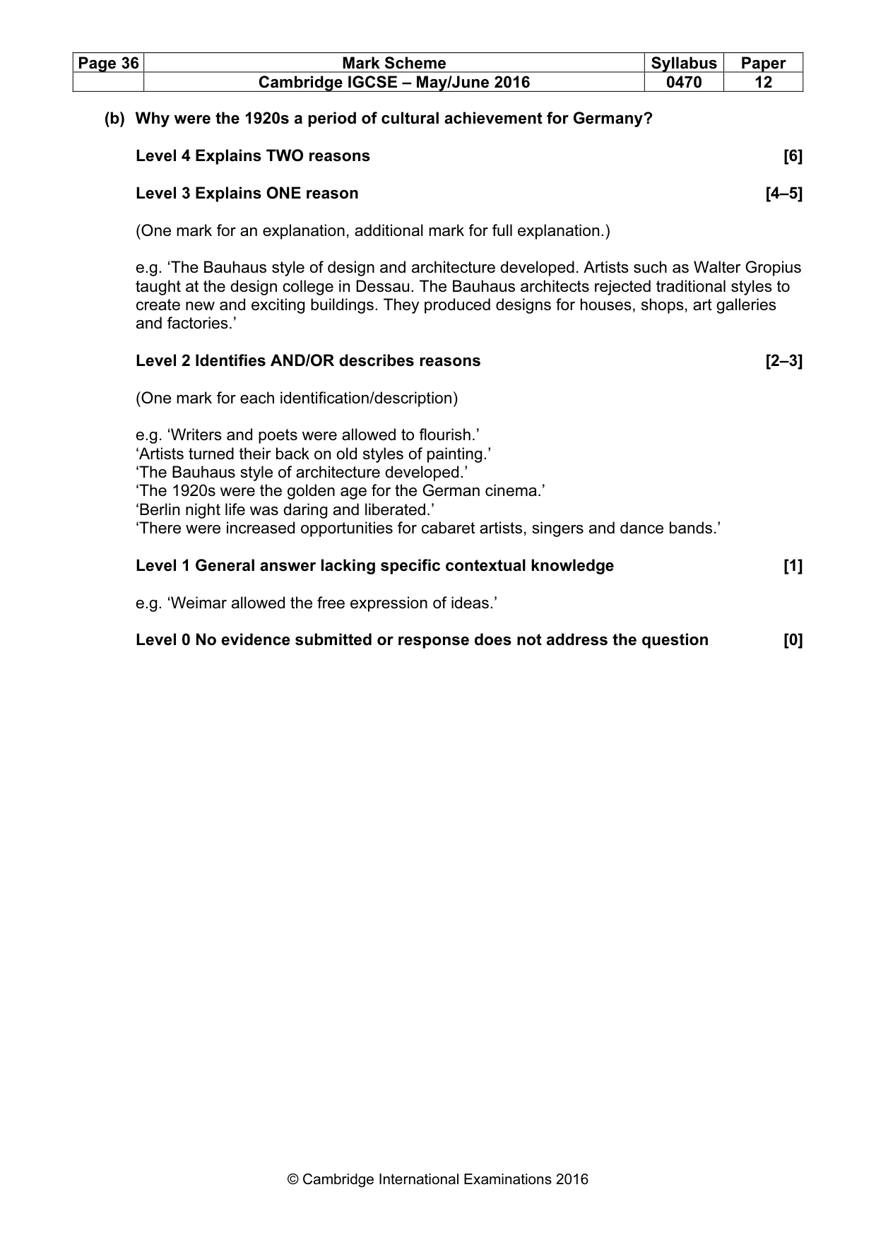 Mark scheme, page 36 of 71