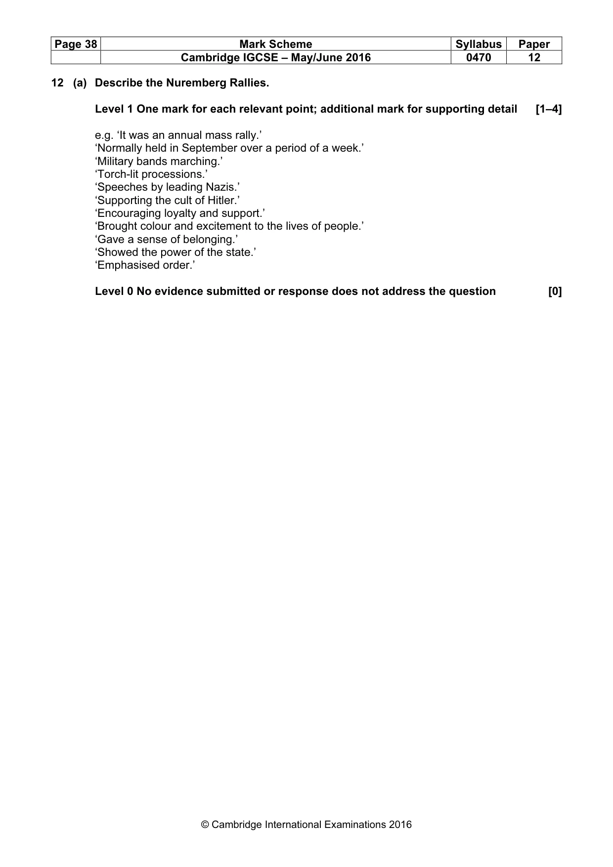 Mark scheme, page 38 of 71