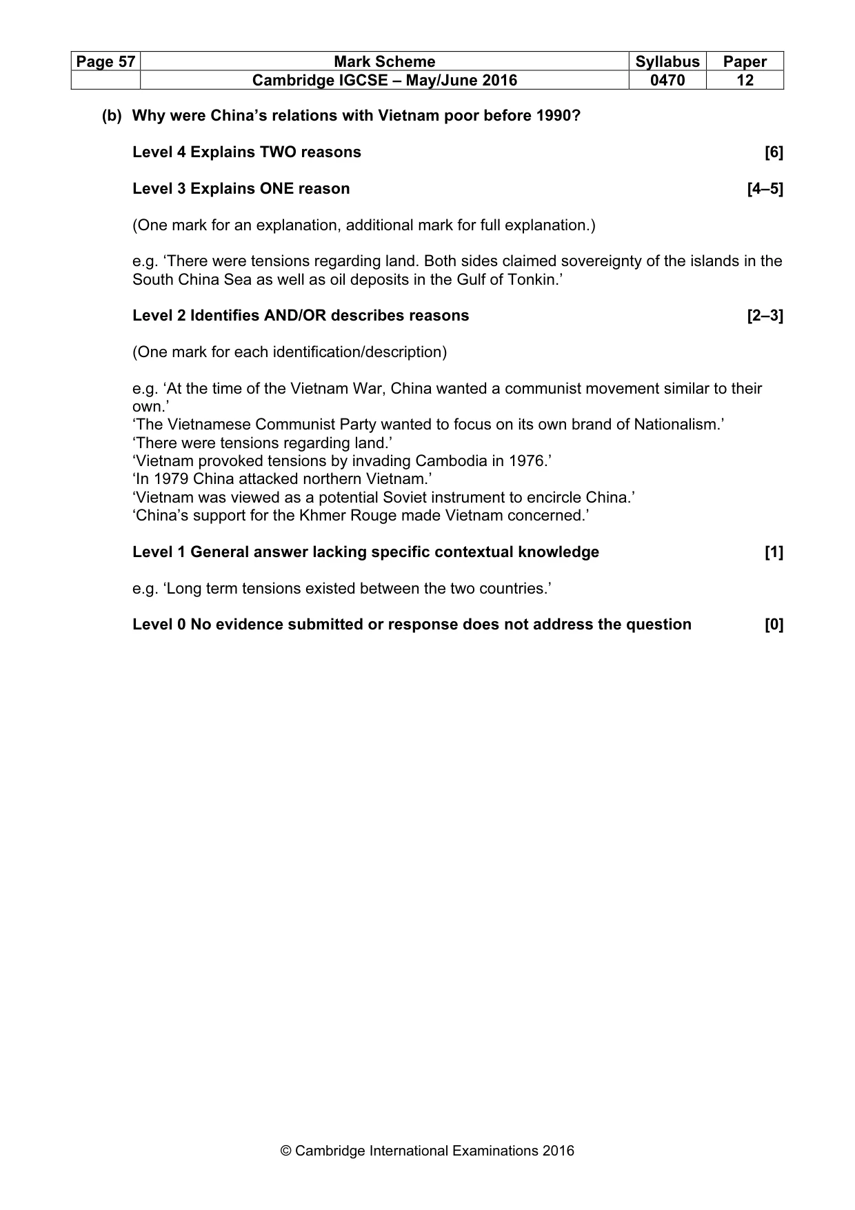 Mark scheme, page 57 of 71
