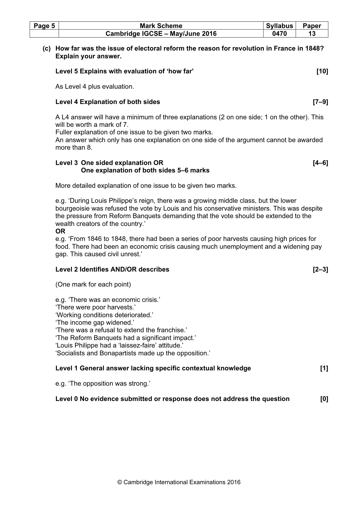 Mark scheme, page 5 of 68