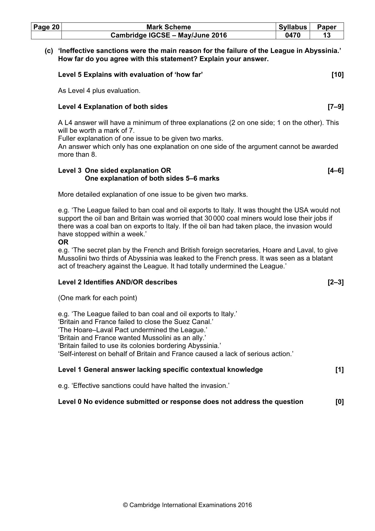 Mark scheme, page 20 of 68