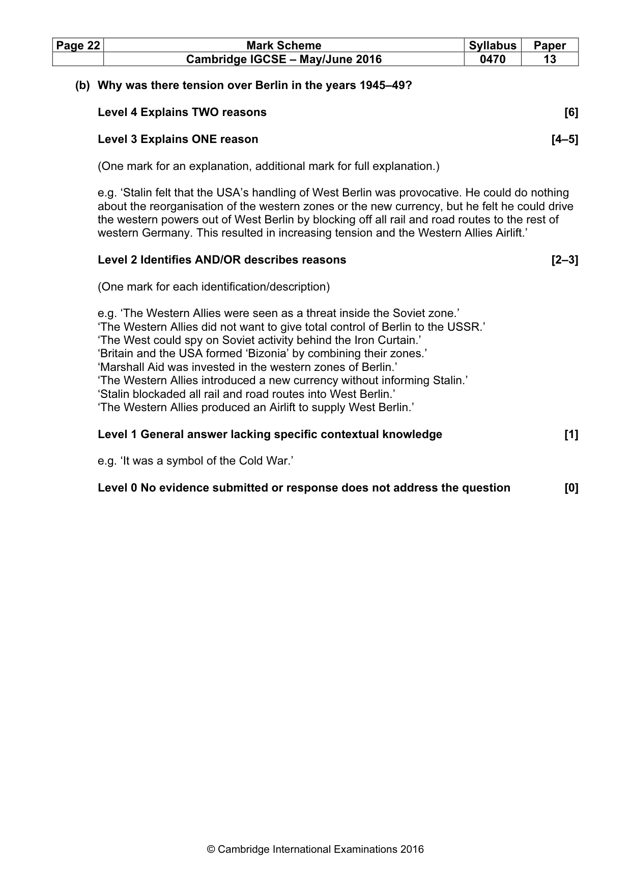 Mark scheme, page 22 of 68