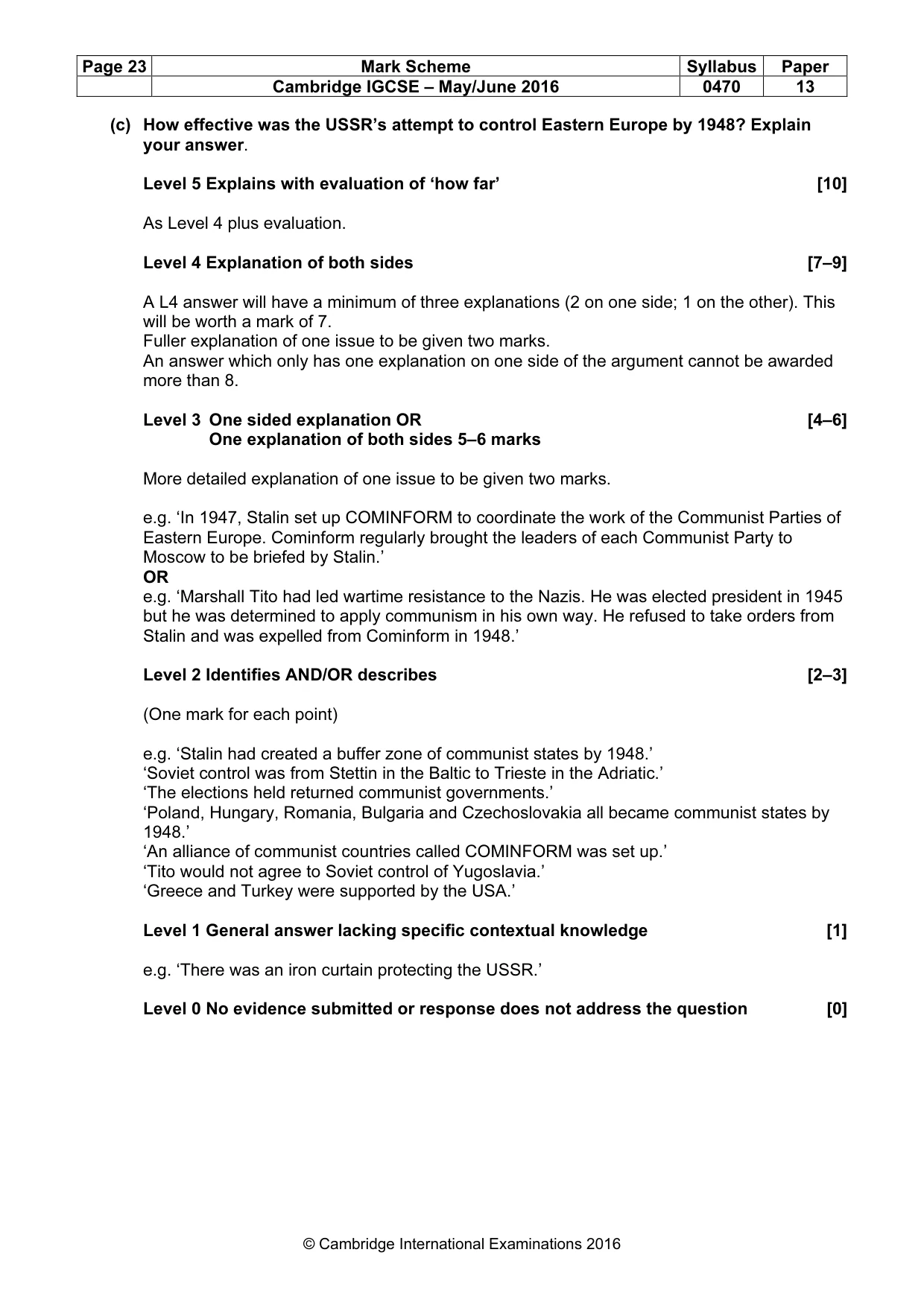 Mark scheme, page 23 of 68