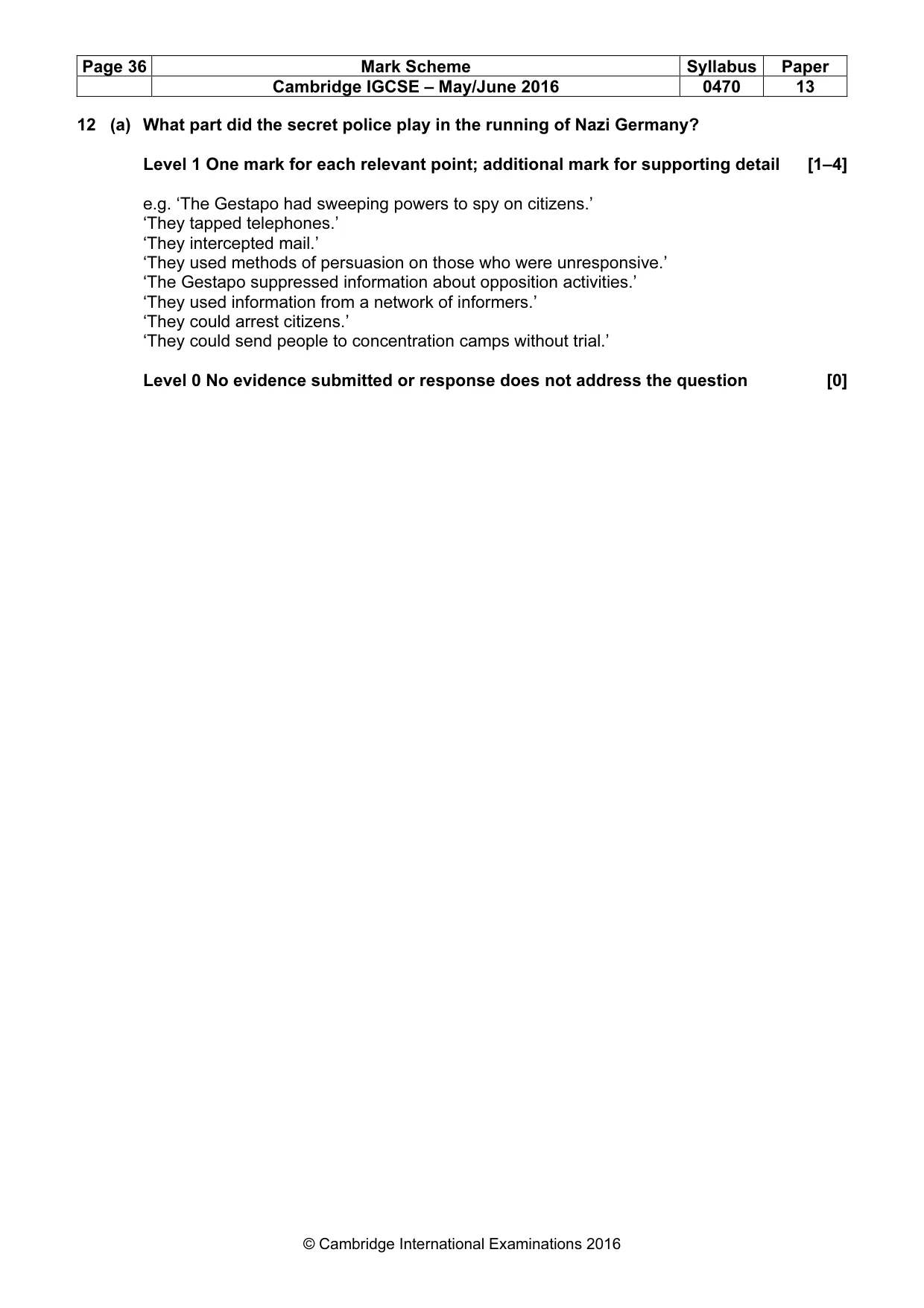 Mark scheme, page 36 of 68