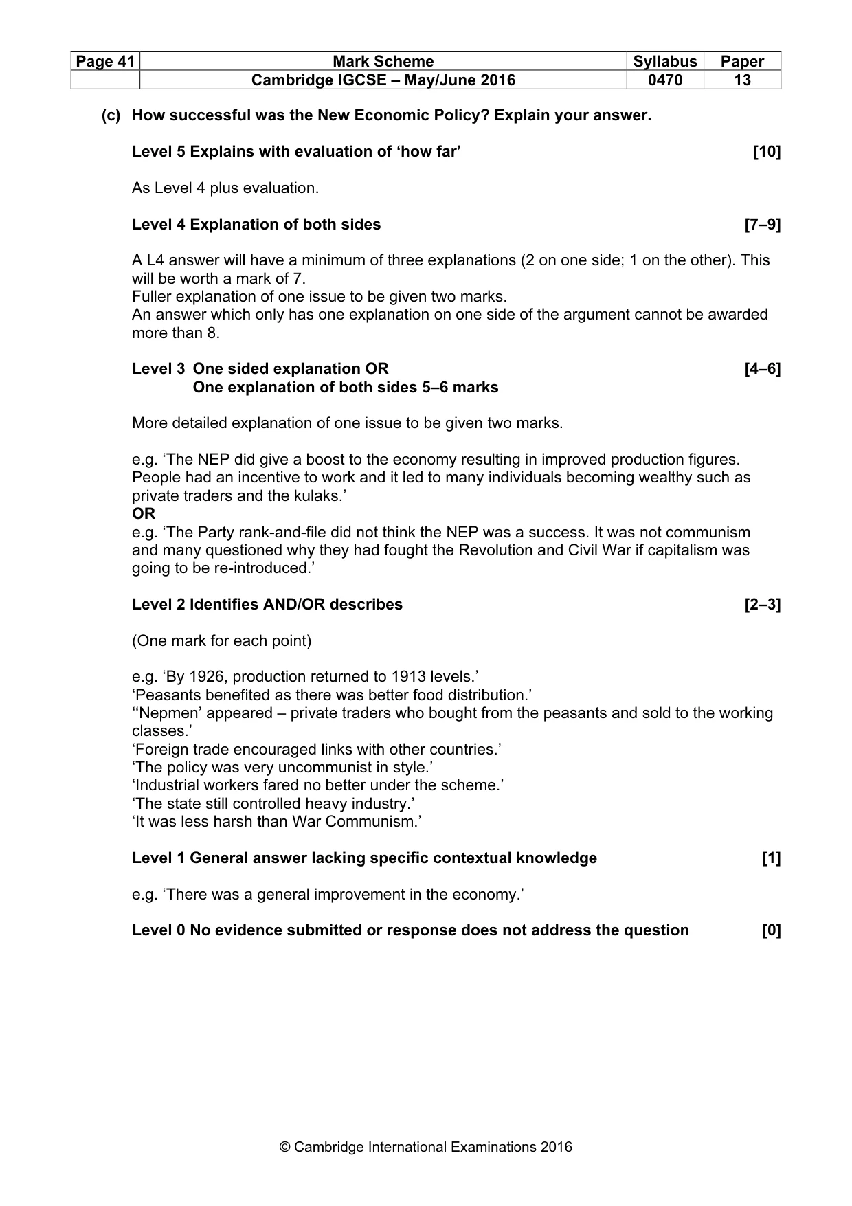 Mark scheme, page 41 of 68