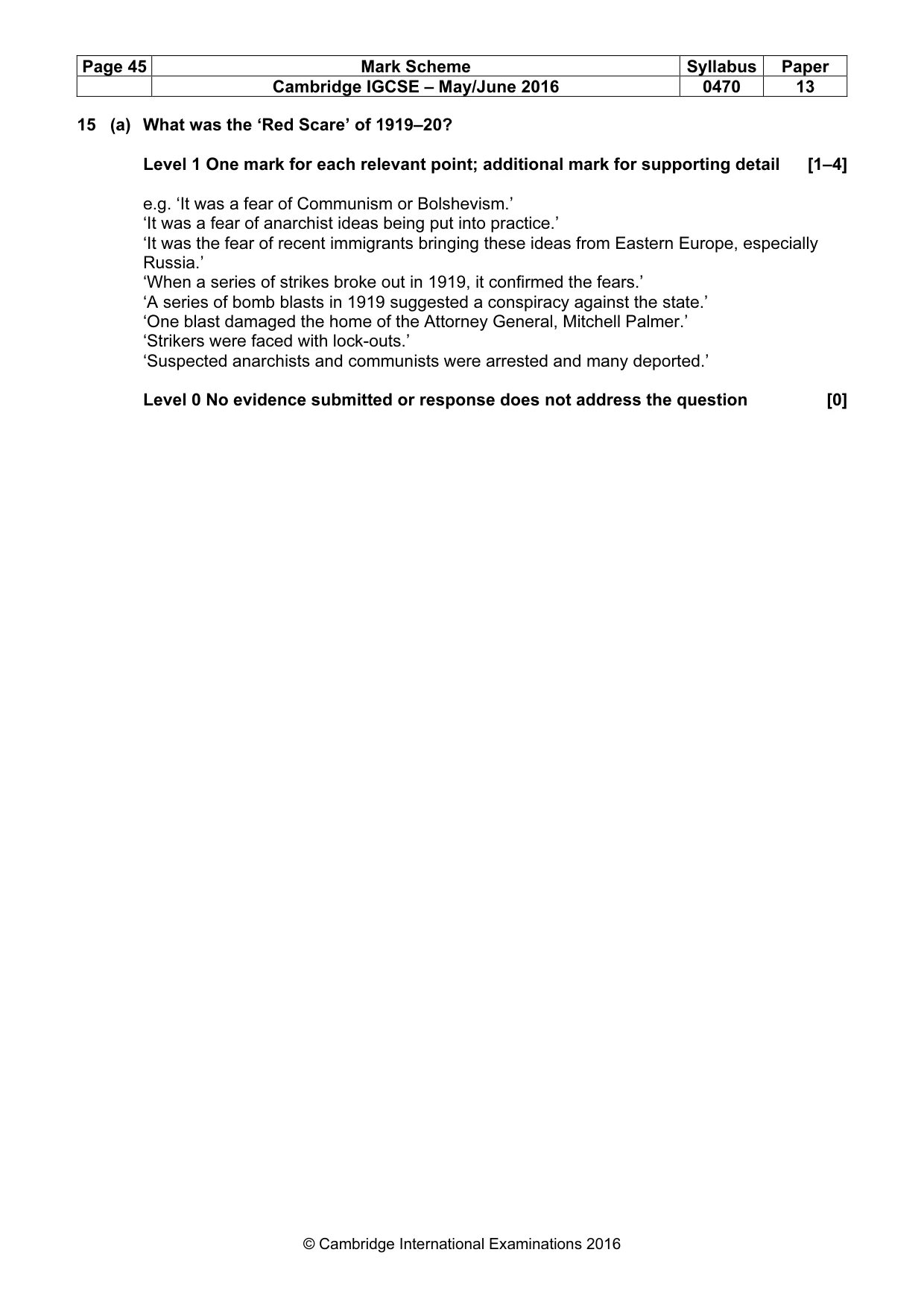 Mark scheme, page 45 of 68