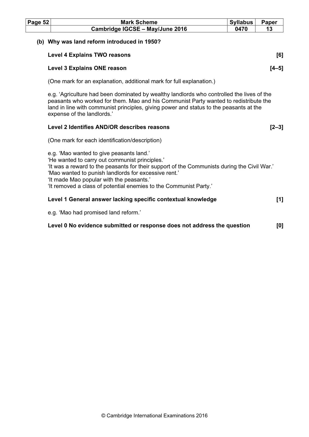 Mark scheme, page 52 of 68