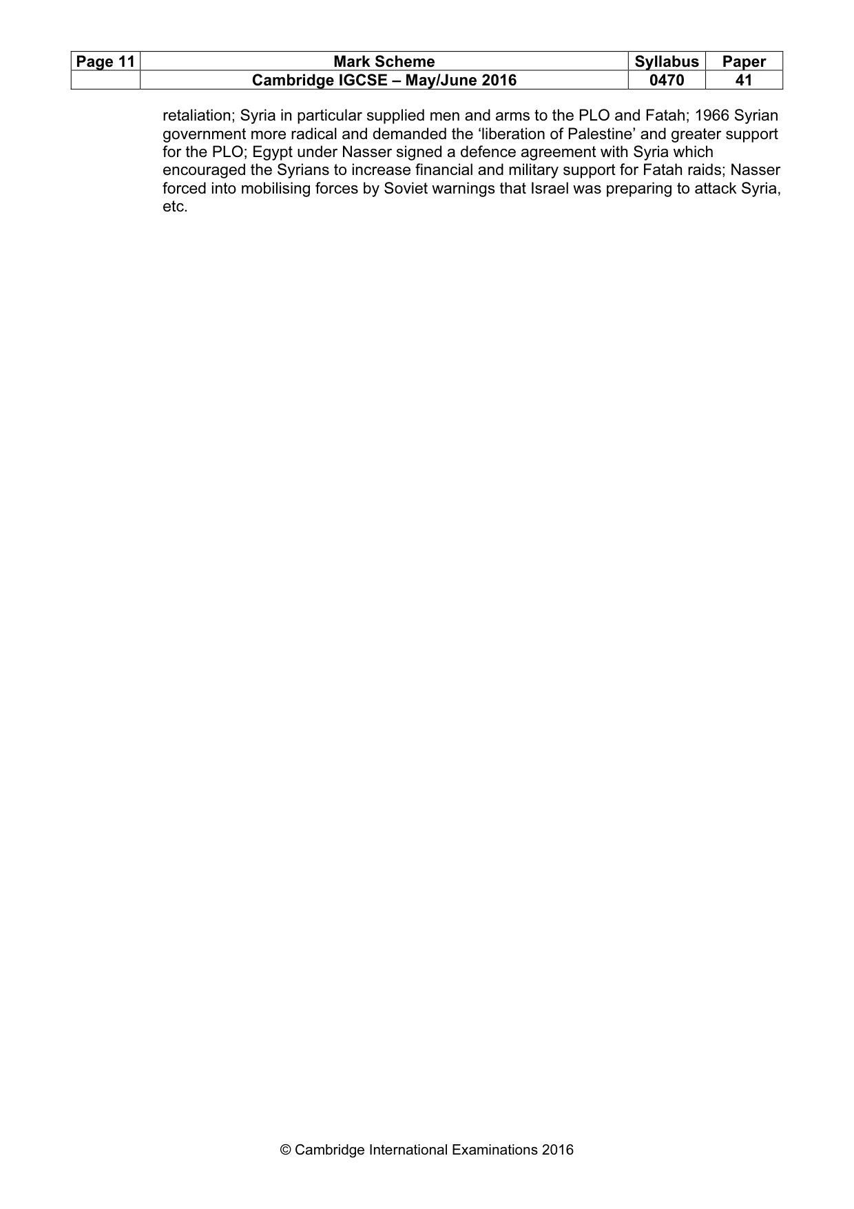 Mark scheme, page 11 of 11