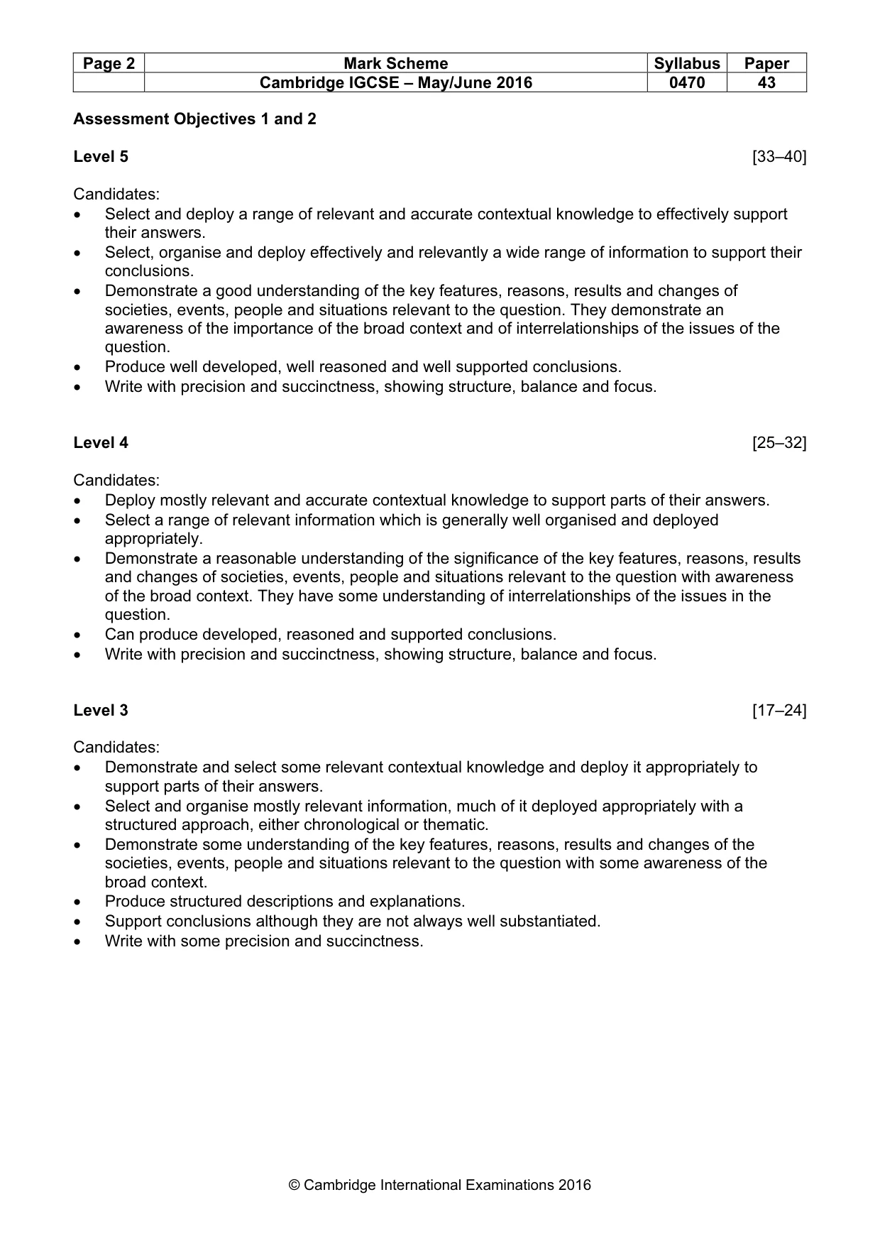 Mark scheme, page 2 of 10