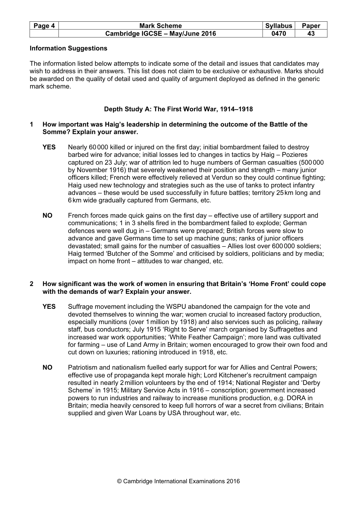 Mark scheme, page 4 of 10