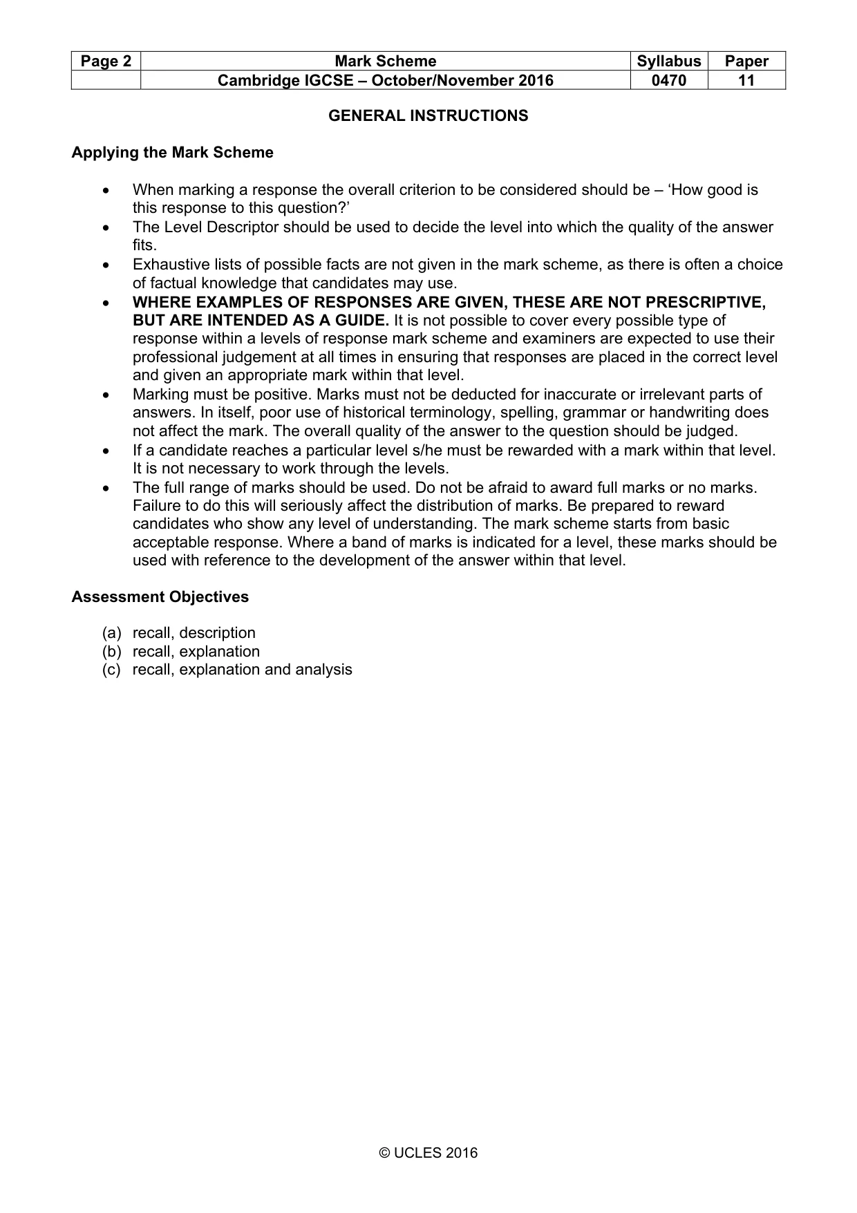 Mark scheme, page 2 of 69