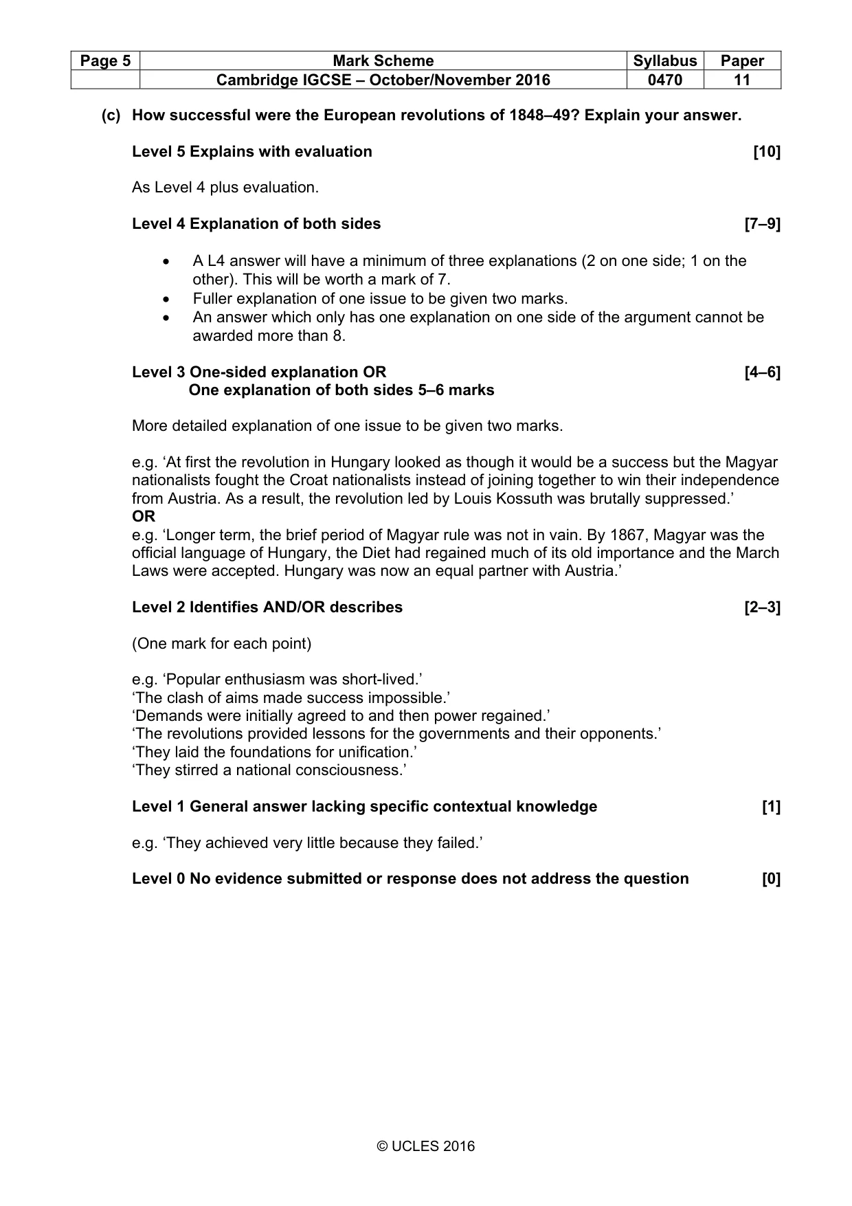 Mark scheme, page 5 of 69