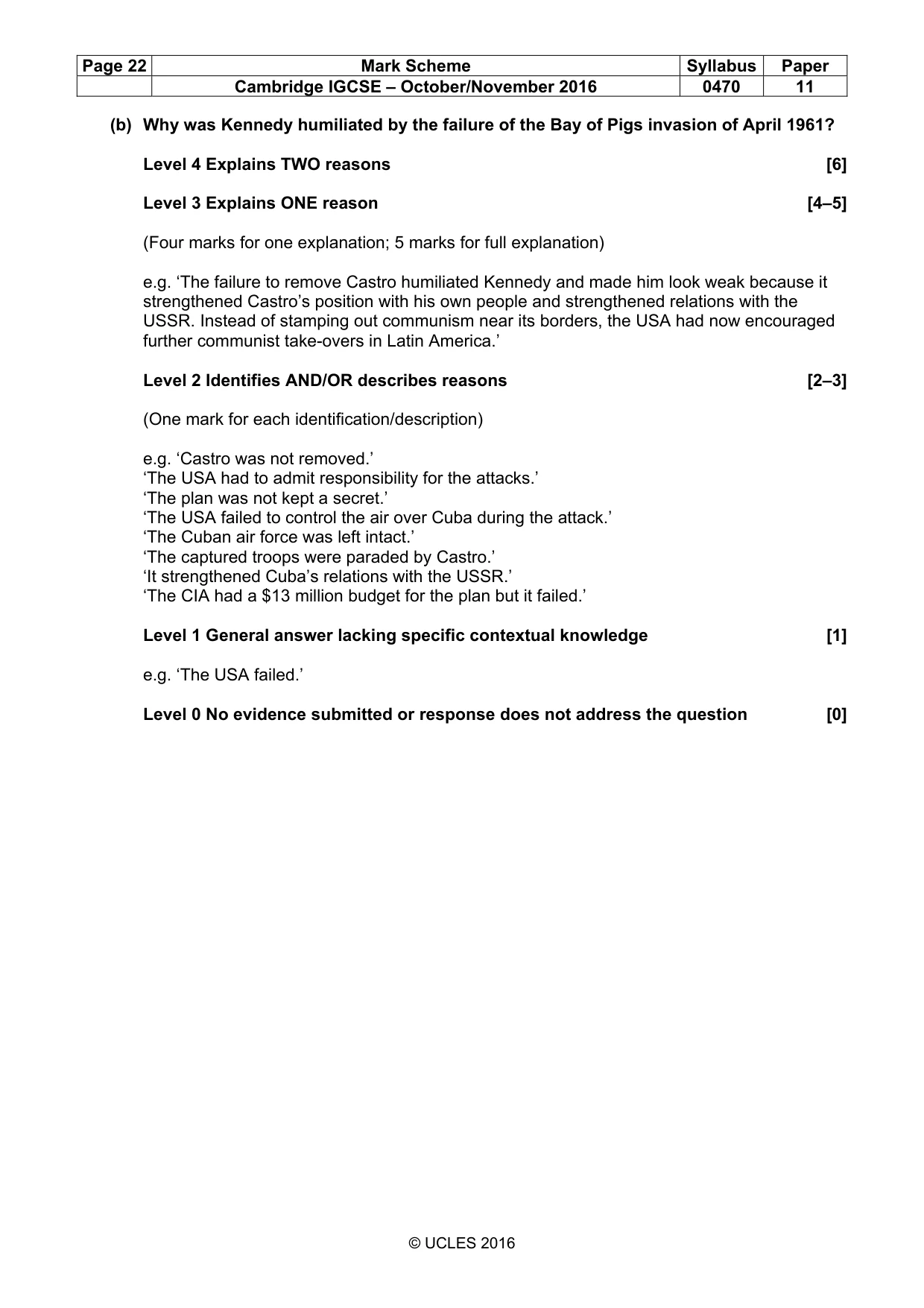Mark scheme, page 22 of 69