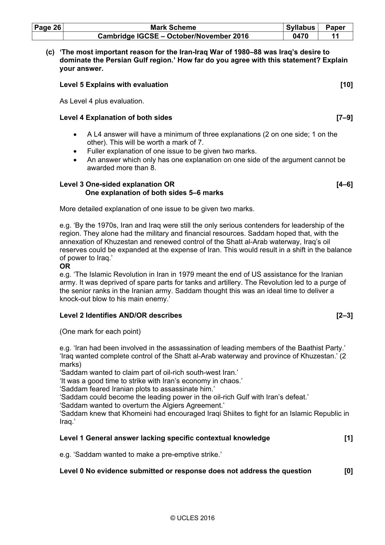 Mark scheme, page 26 of 69