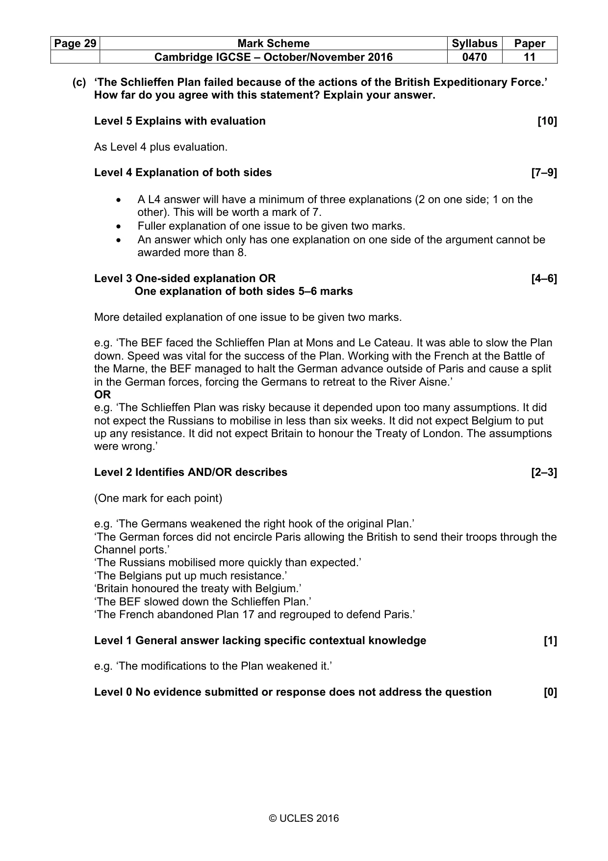 Mark scheme, page 29 of 69