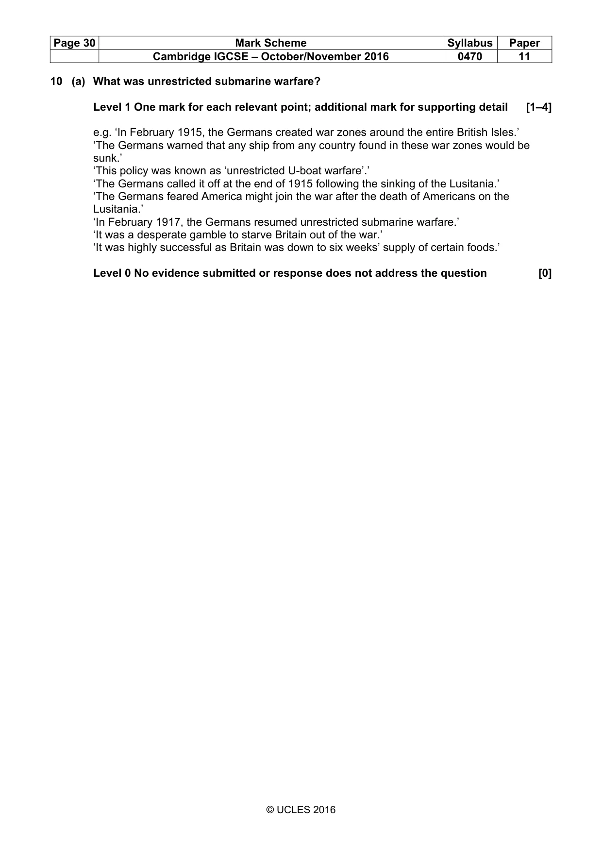Mark scheme, page 30 of 69