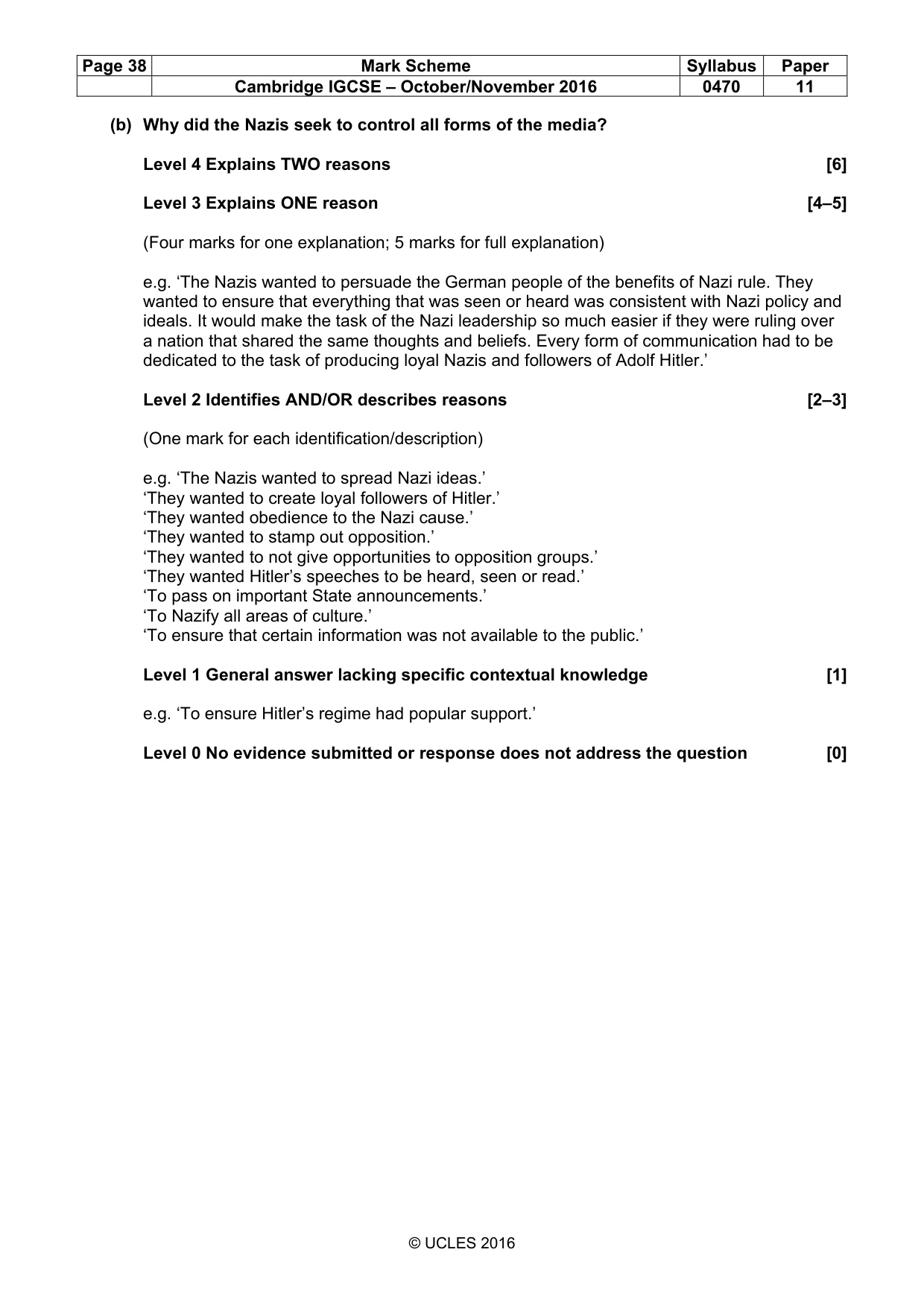 Mark scheme, page 38 of 69