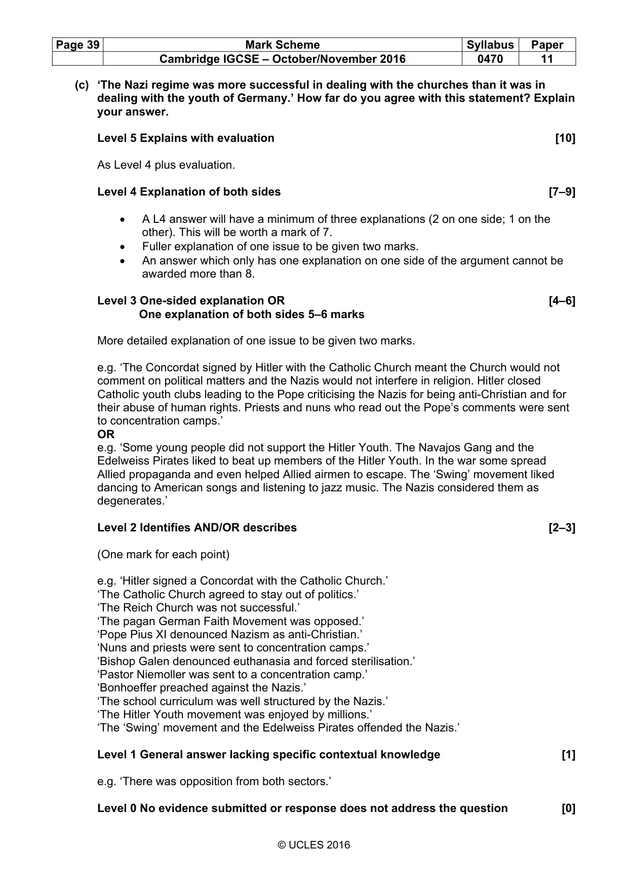 Mark scheme, page 39 of 69