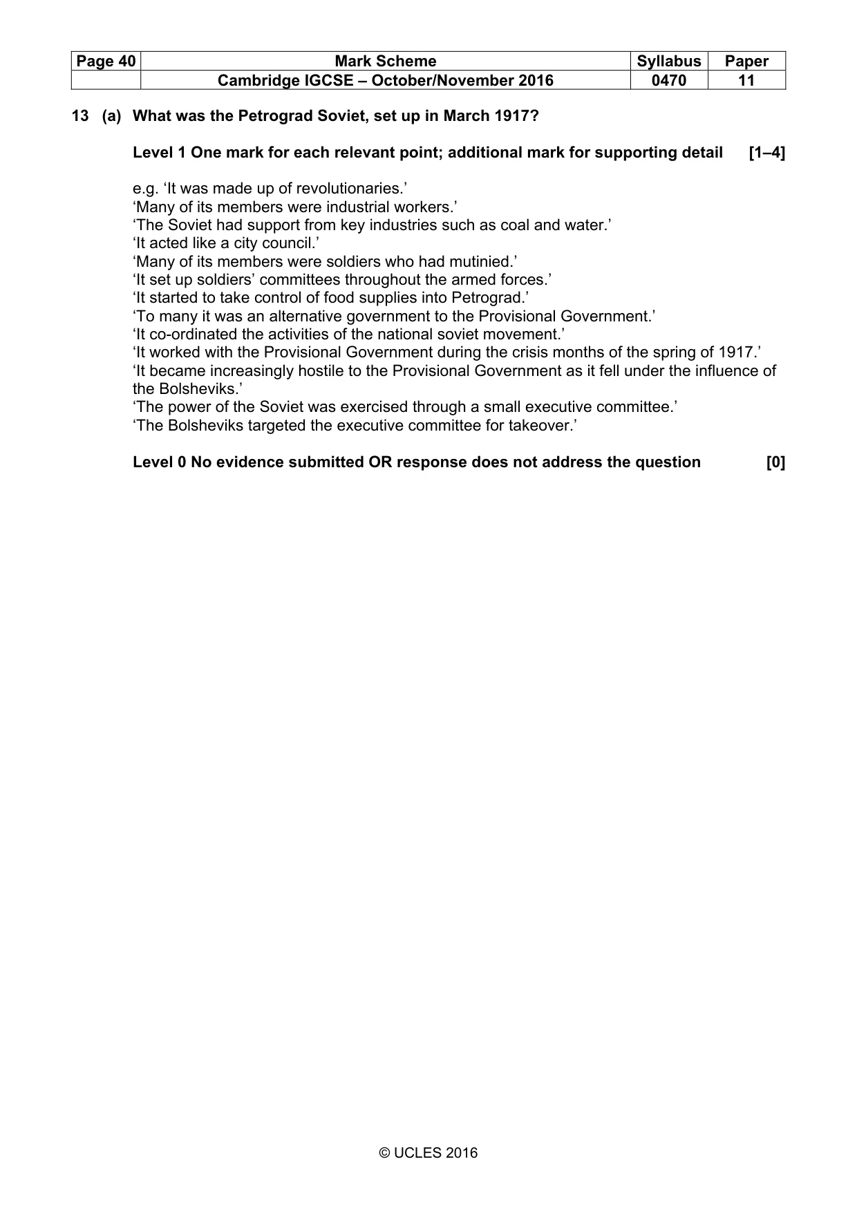 Mark scheme, page 40 of 69