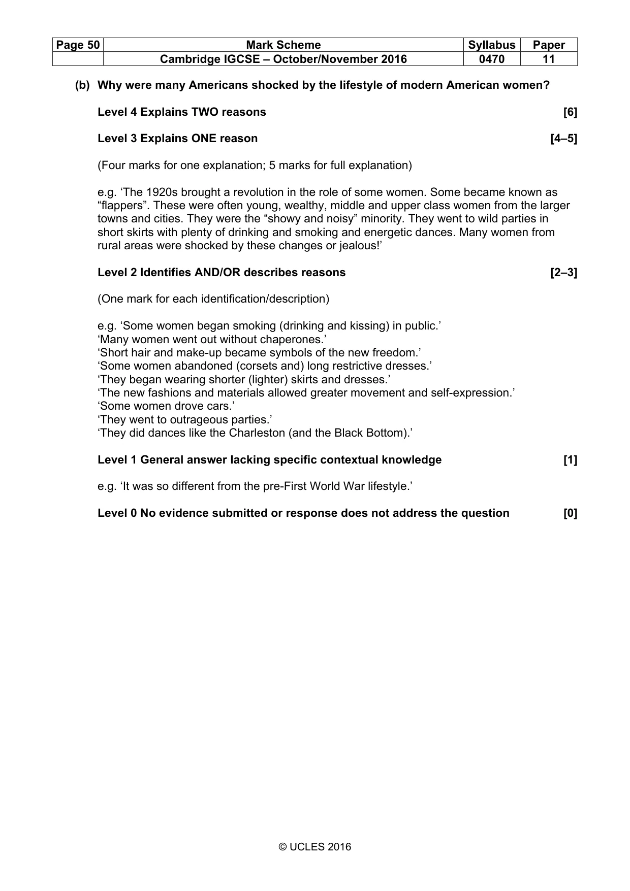 Mark scheme, page 50 of 69