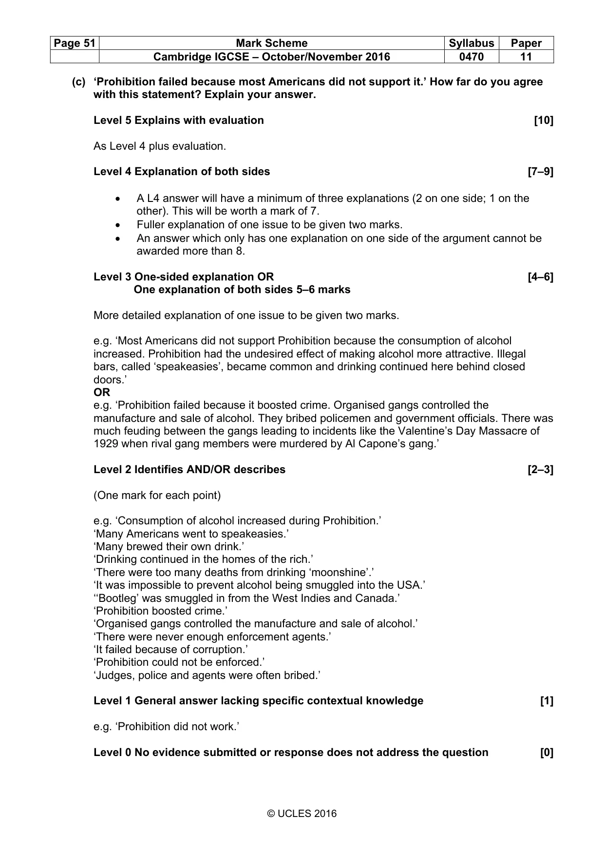 Mark scheme, page 51 of 69