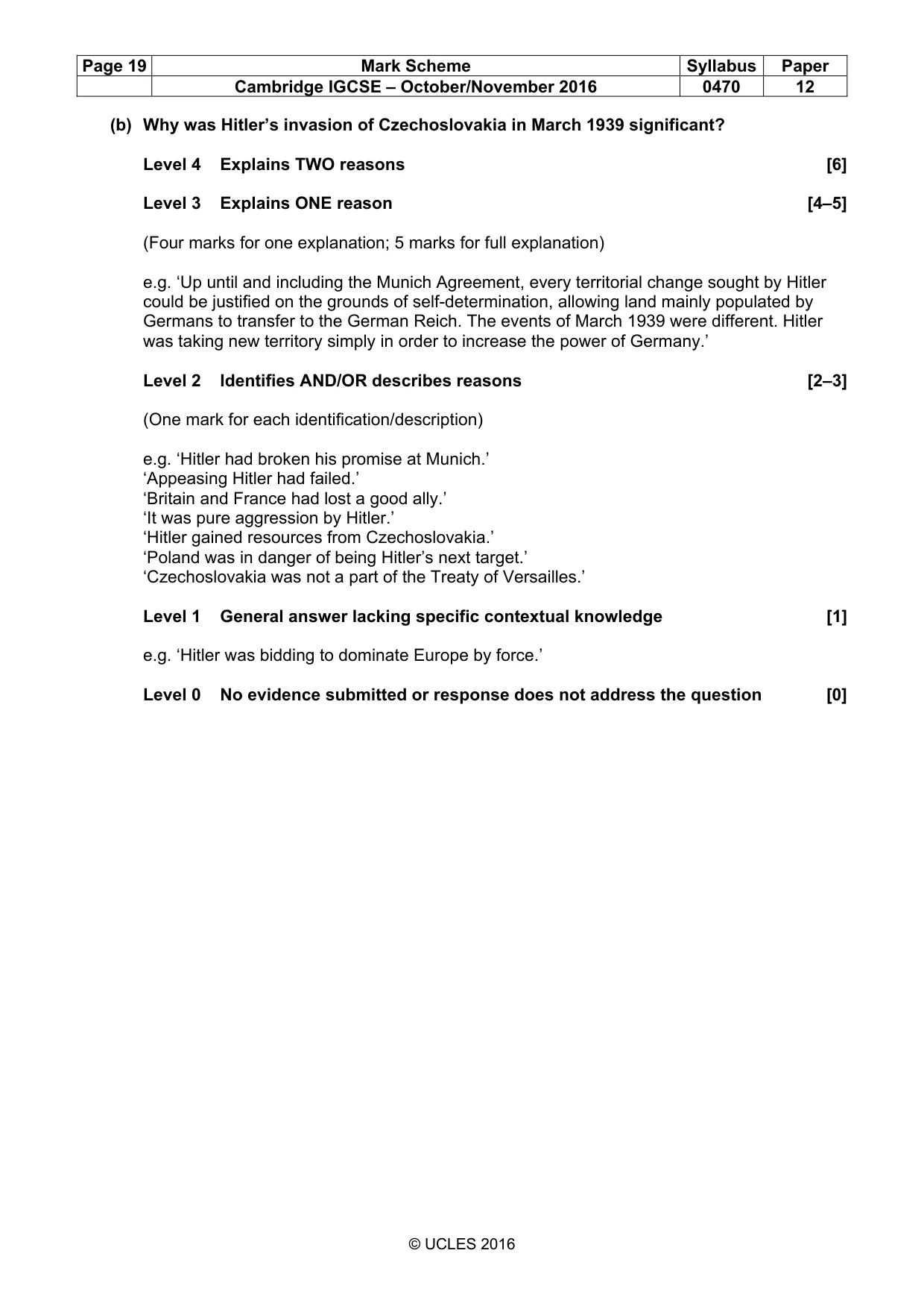 Mark scheme, page 19 of 68