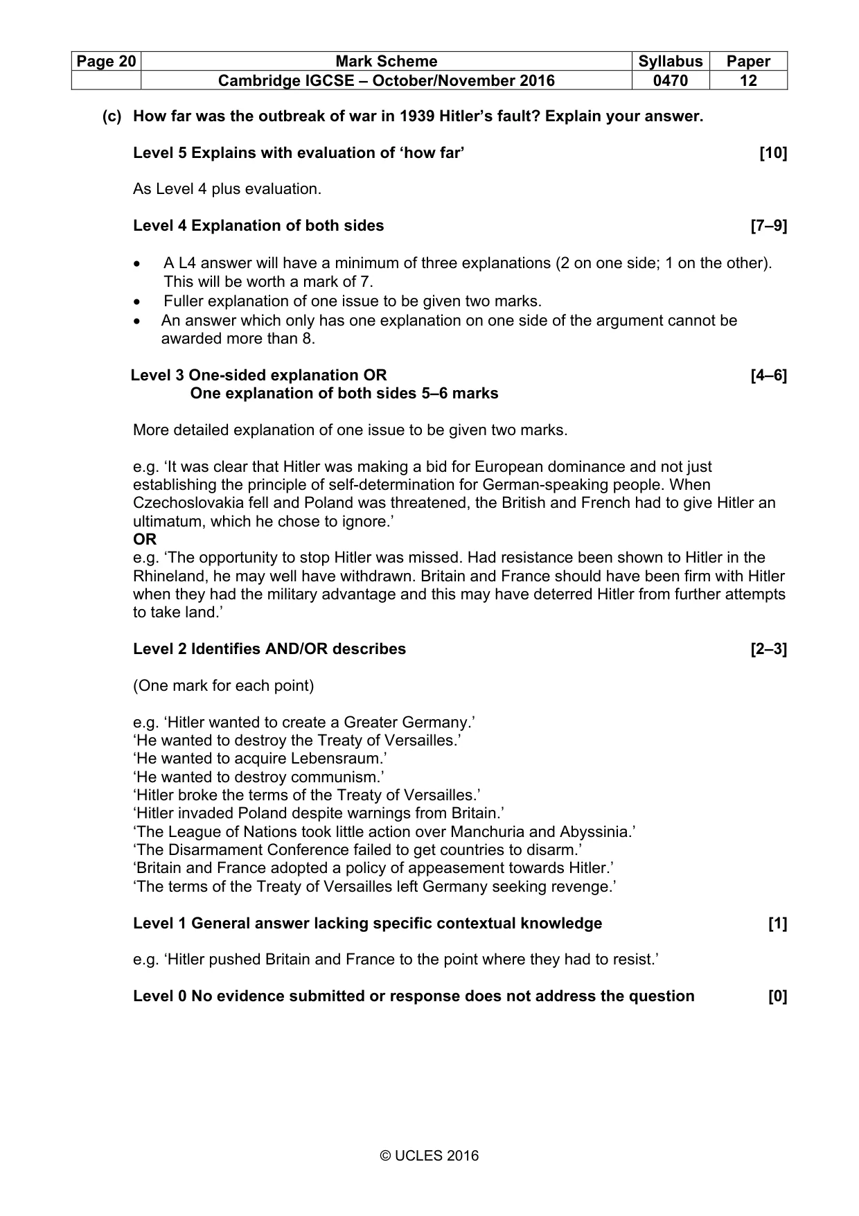 Mark scheme, page 20 of 68