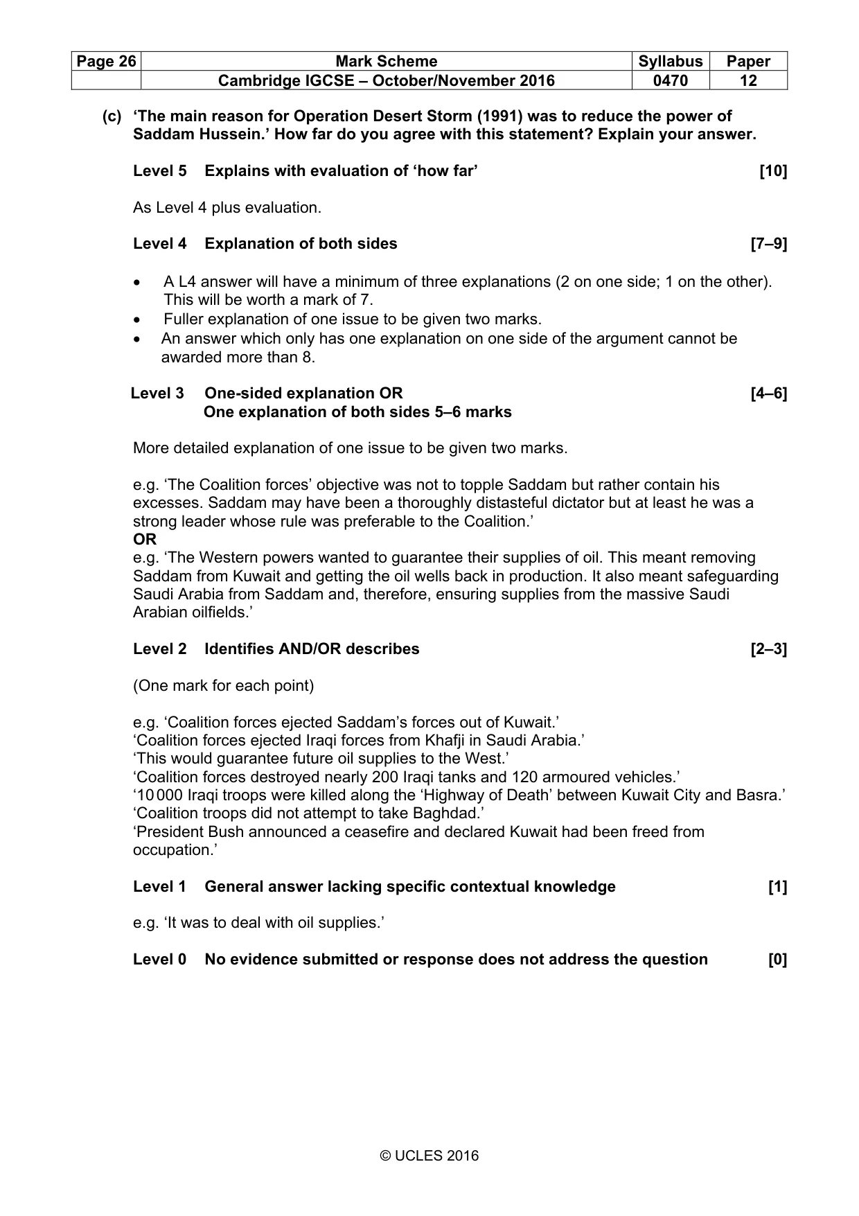 Mark scheme, page 26 of 68