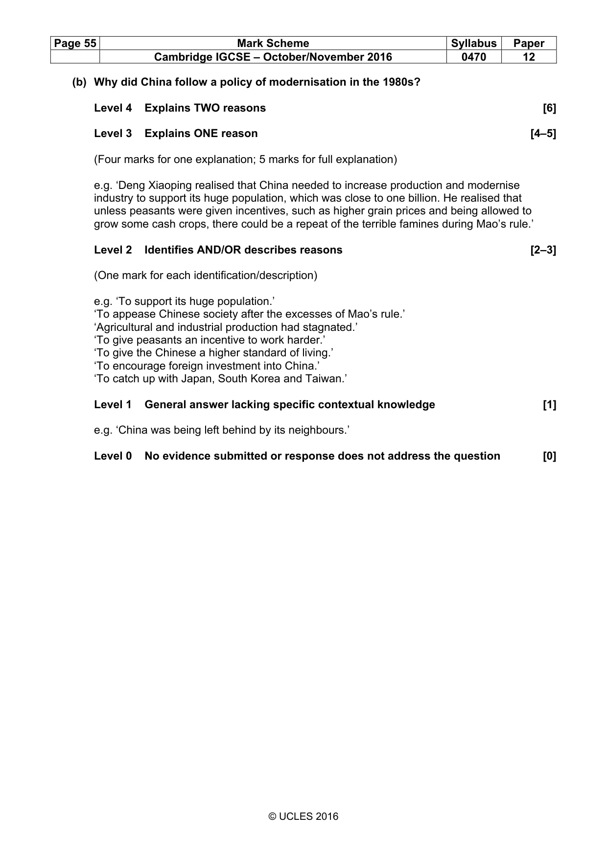 Mark scheme, page 55 of 68