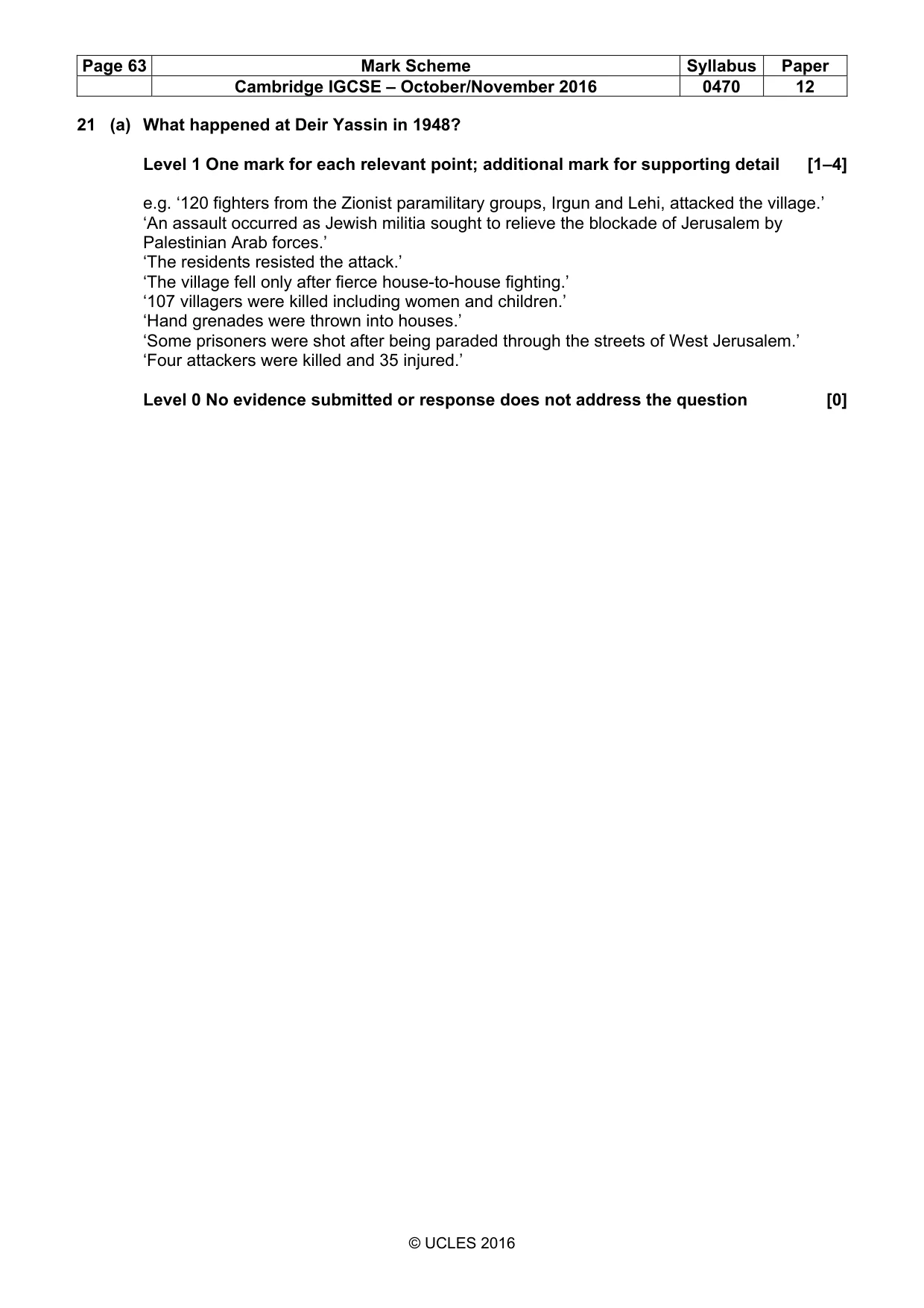 Mark scheme, page 63 of 68