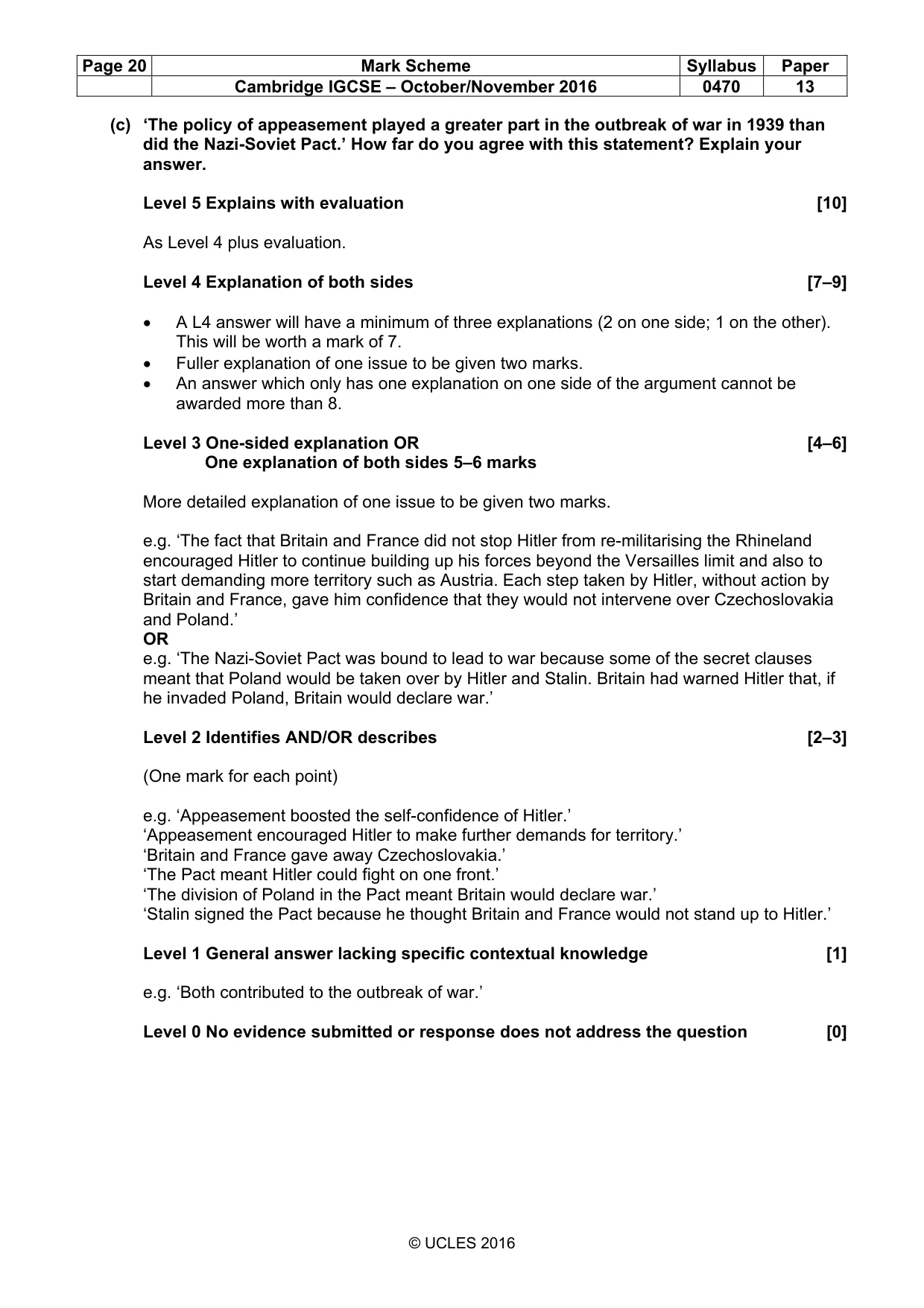 Mark scheme, page 20 of 68