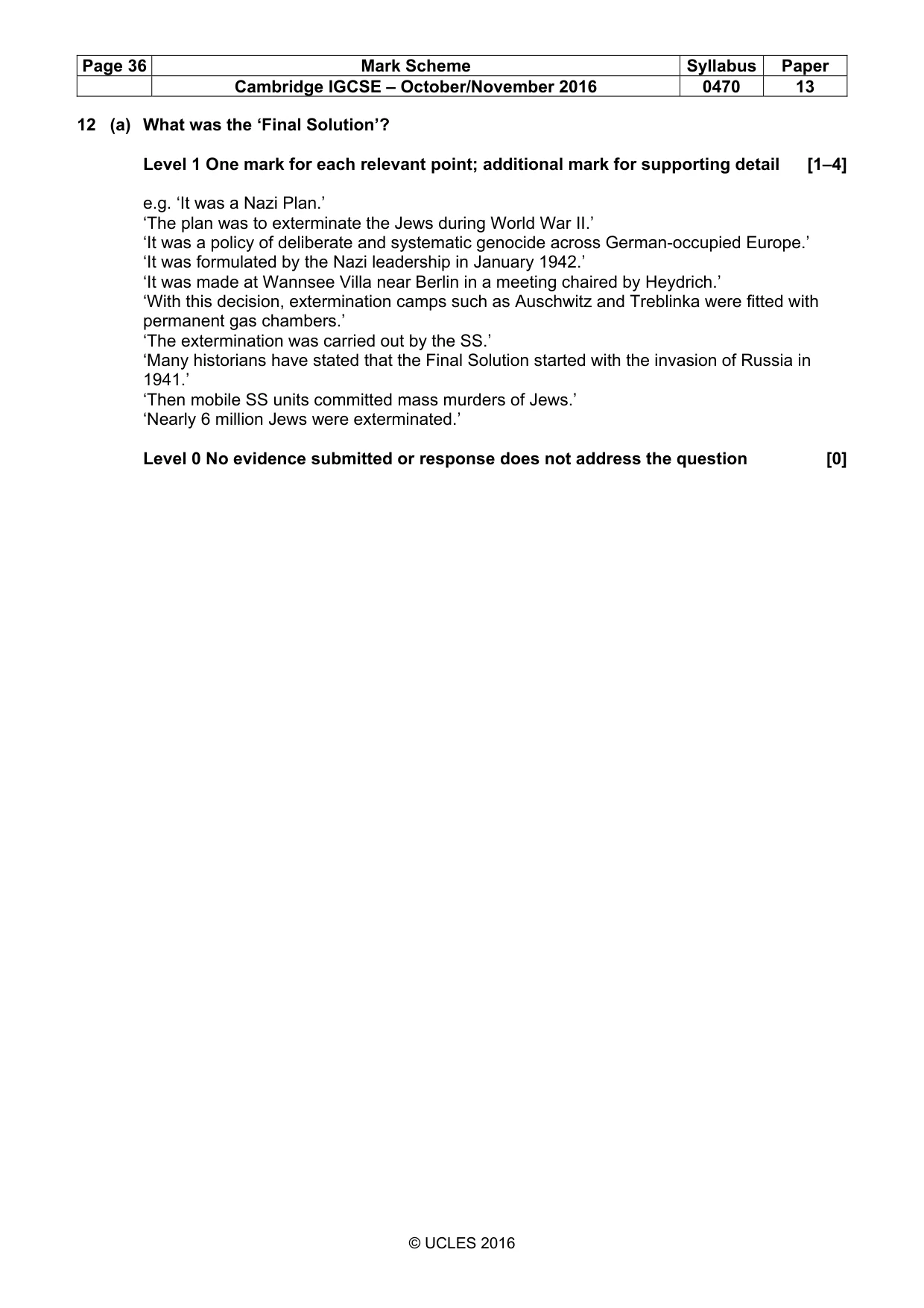 Mark scheme, page 36 of 68