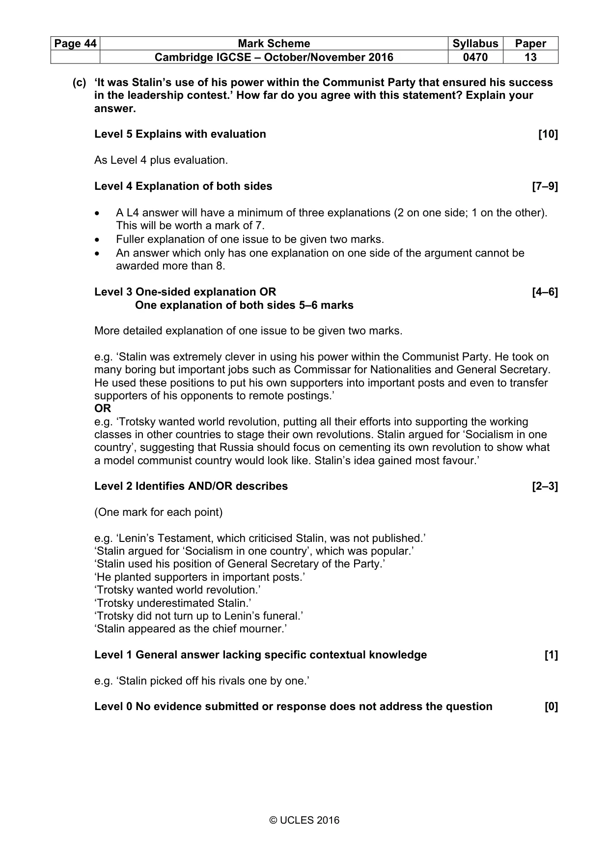 Mark scheme, page 44 of 68