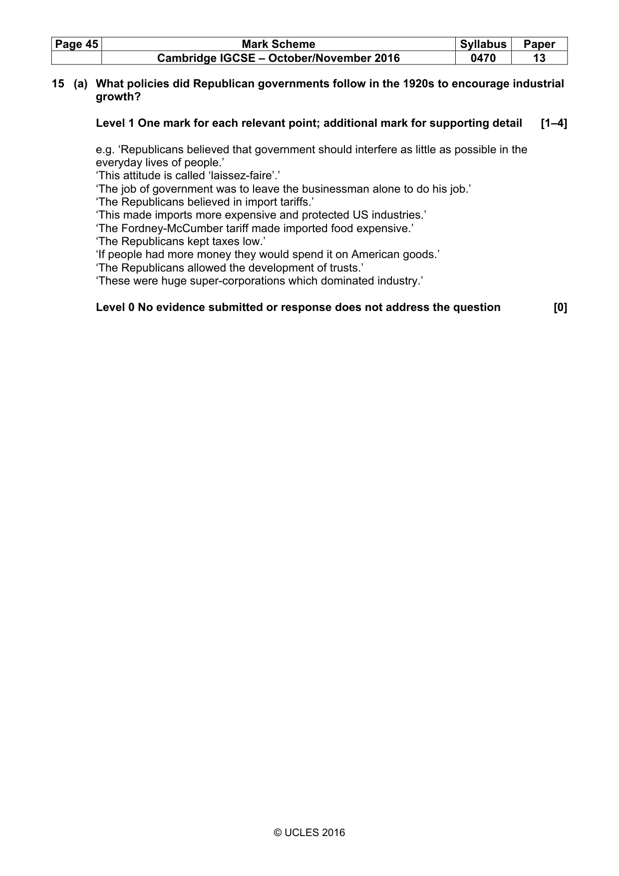 Mark scheme, page 45 of 68